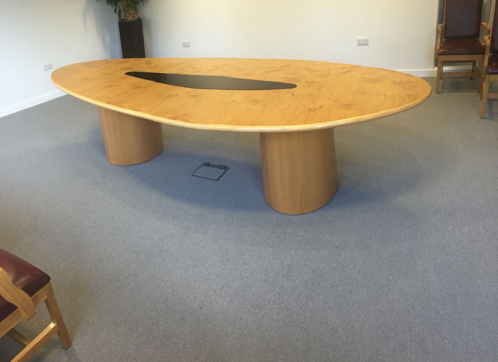 Boardroom Table 3.5m x 1.4m (dismantled) and 12 x M2 Mayfair armchairs to match light rust - Image 28 of 53