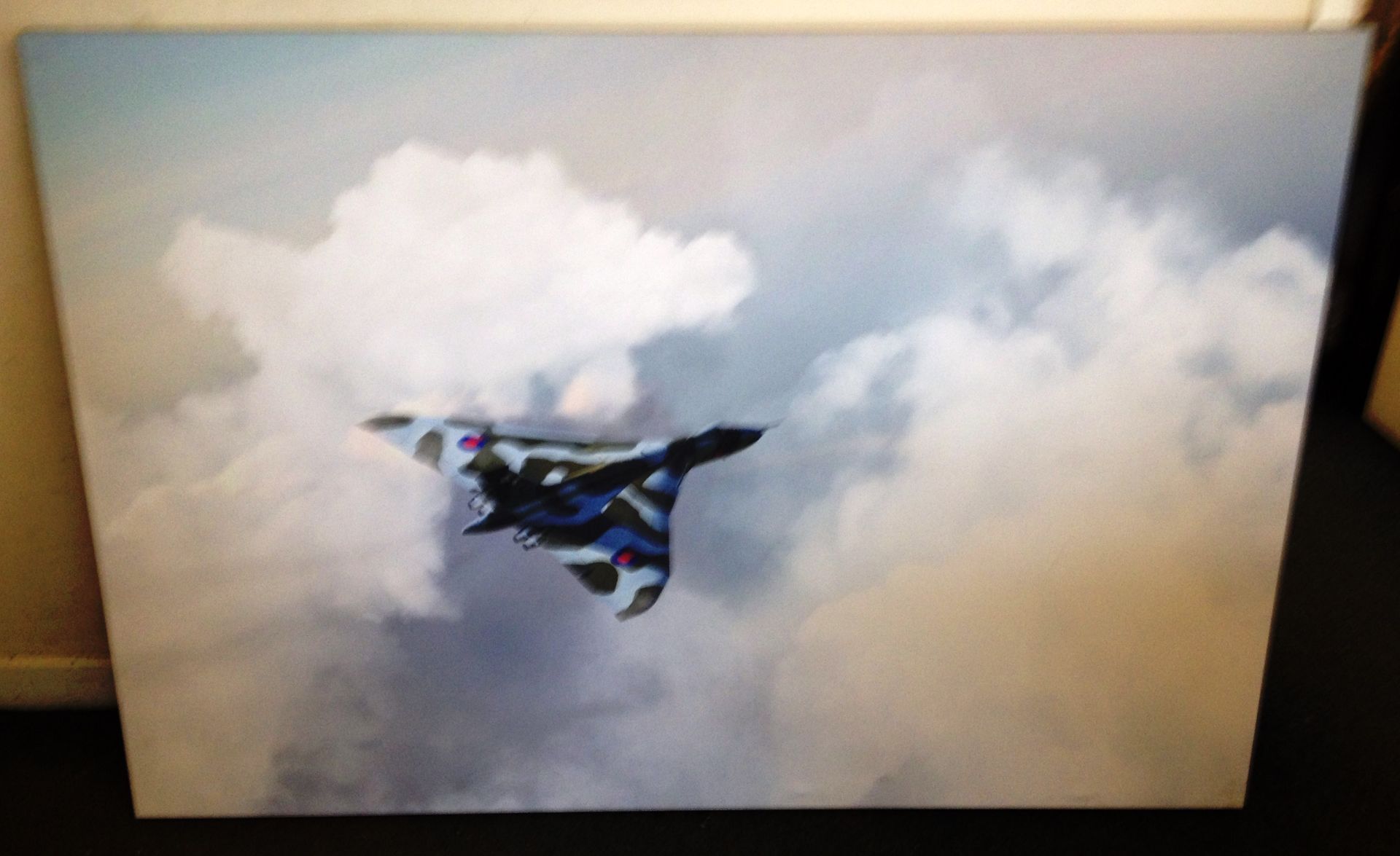 Vulcan Bomber Canvas Painting Size: 152 x 102cm