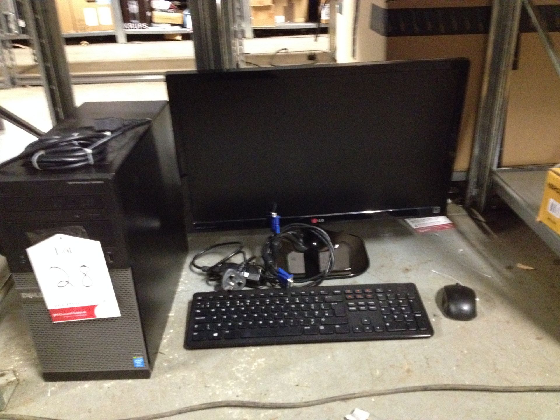 Dell desktop PC Model: D15M Optiplex3020 with monitor, keyboard and mouse