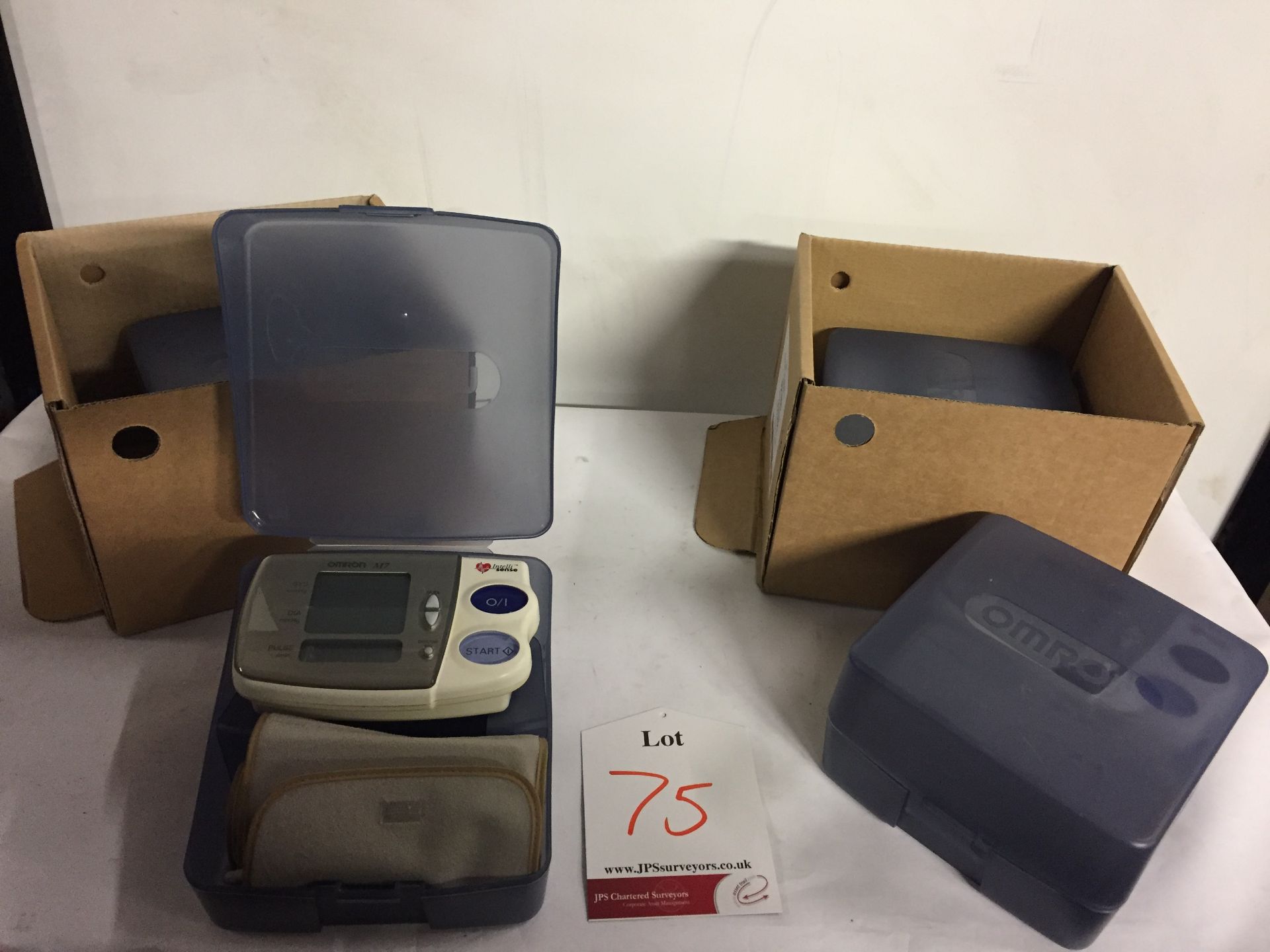 5 Omron blood pressure monitor, Model M7