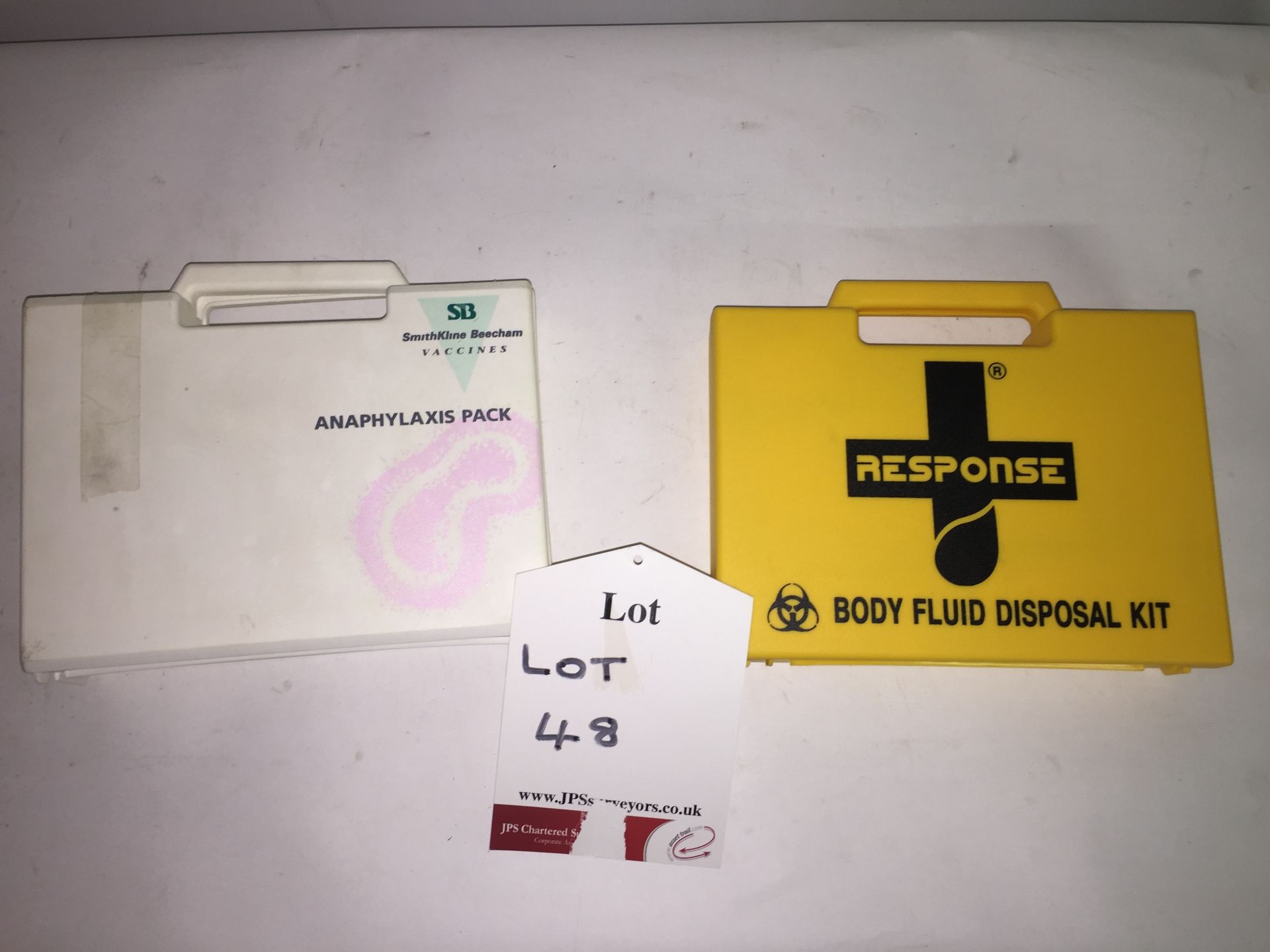 Response, Body Fluid disposal kit | SmithKline Beecham vaccines Anaphphylaxis pack