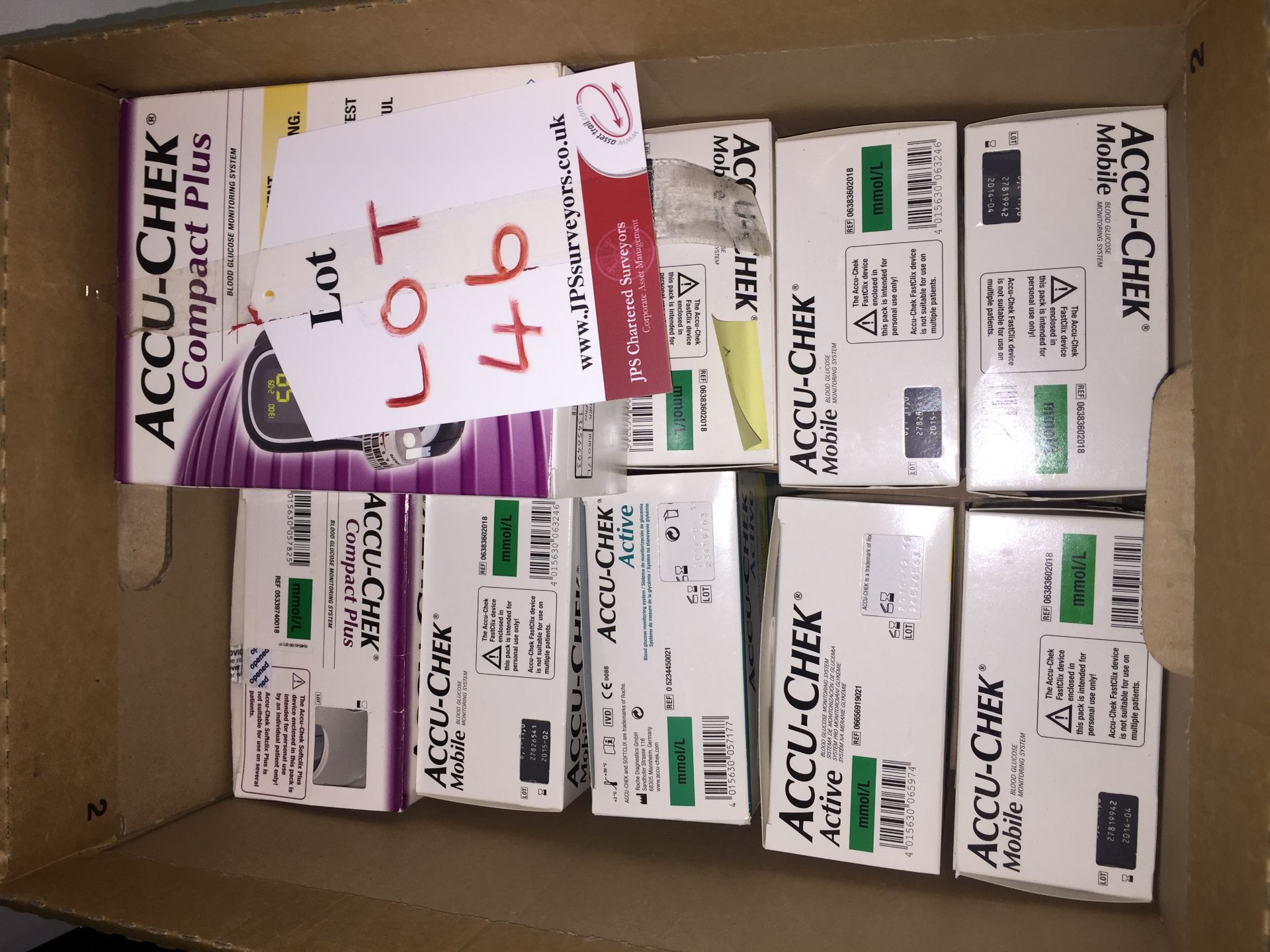 12 x Accu-check blood glucose monitoring systems
