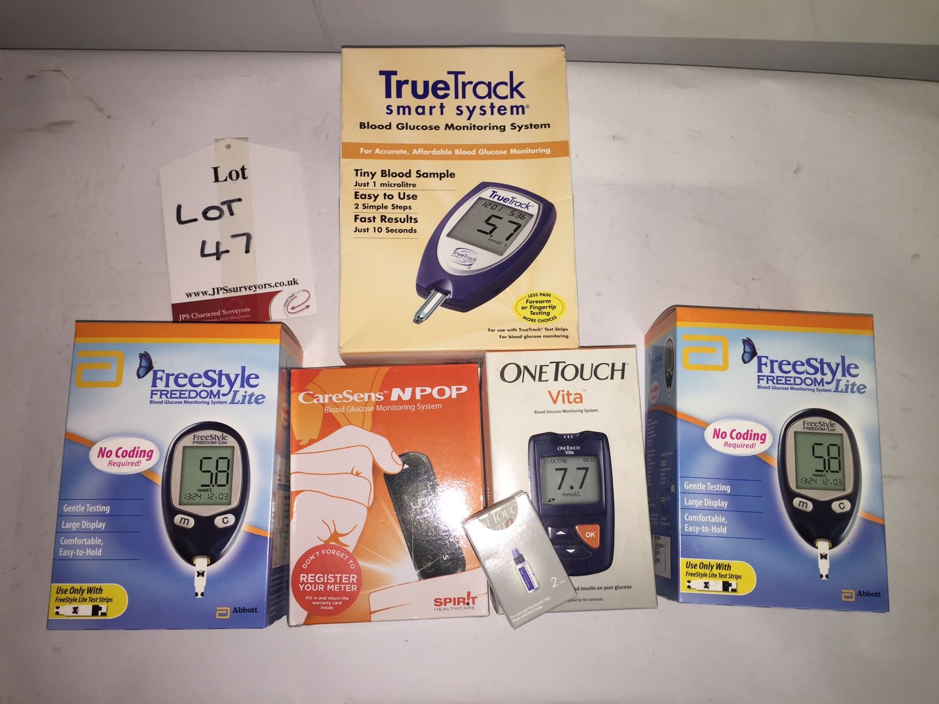 5 x blood glucose monitoring systems