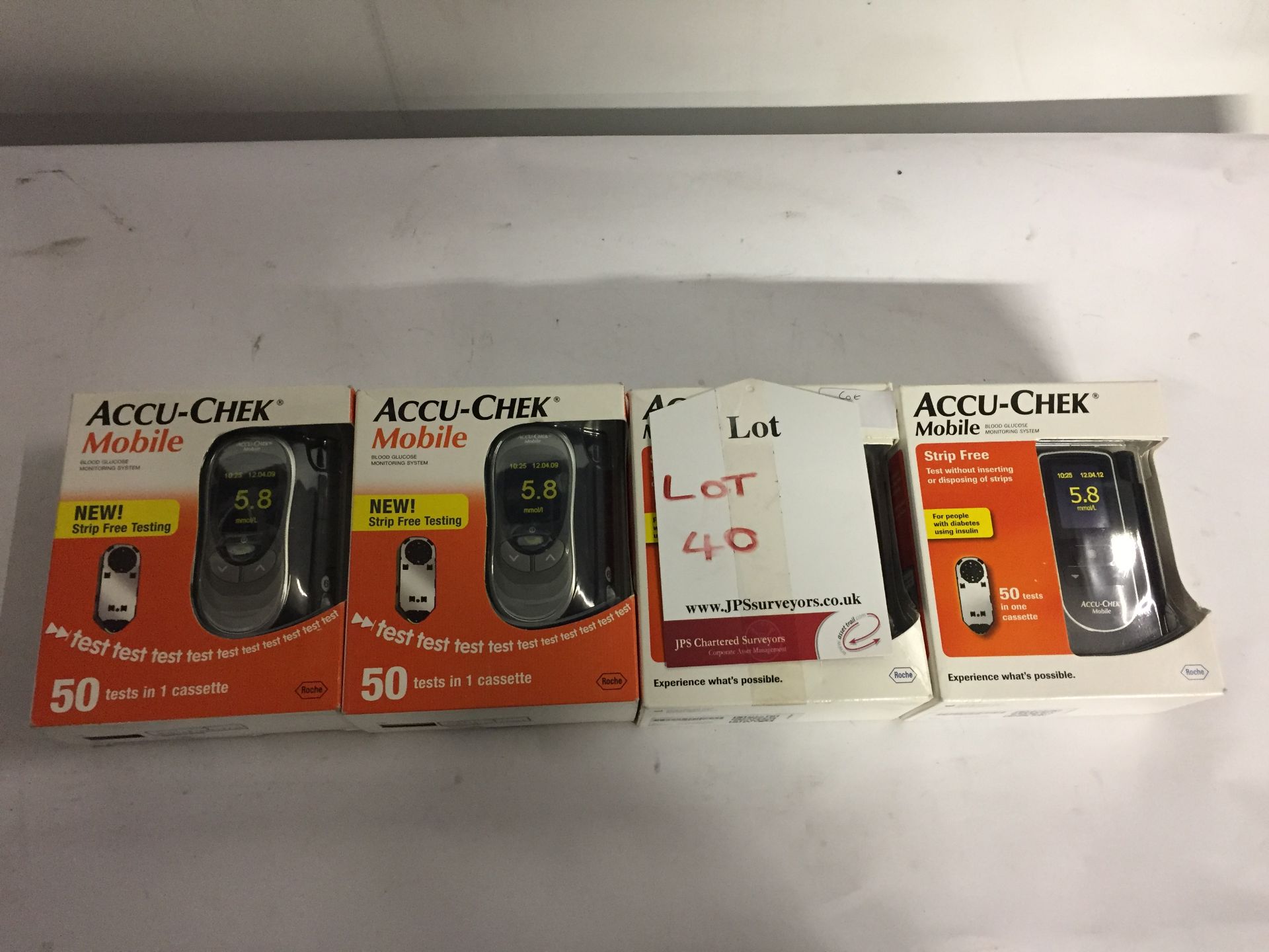4 x Accu-chek mobile, Blood glucose monitoring syste