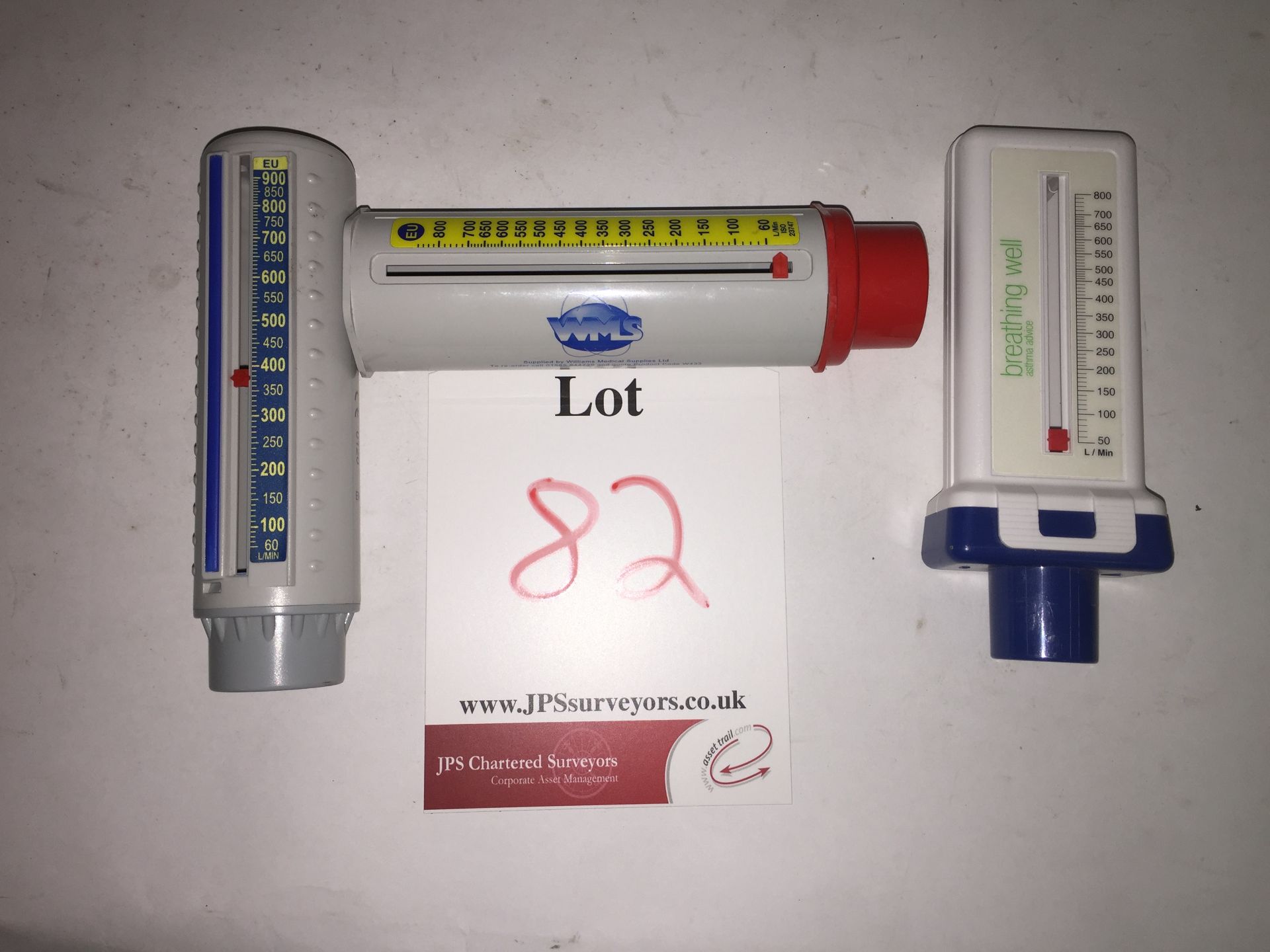 3 peak flow meters, 1 Crestor Rosuvastatin 1 WMS, Wrigh 0120 1 Breathing Well