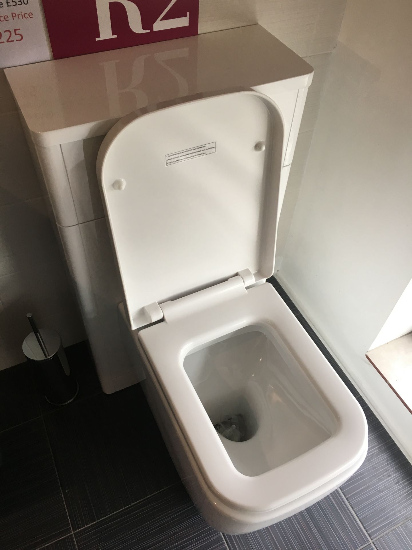 Contour 700mm wall mounted basin unit & tapContour 500mm WC unit w/ WC pan & seatTotal RRP - £424 - Image 7 of 9