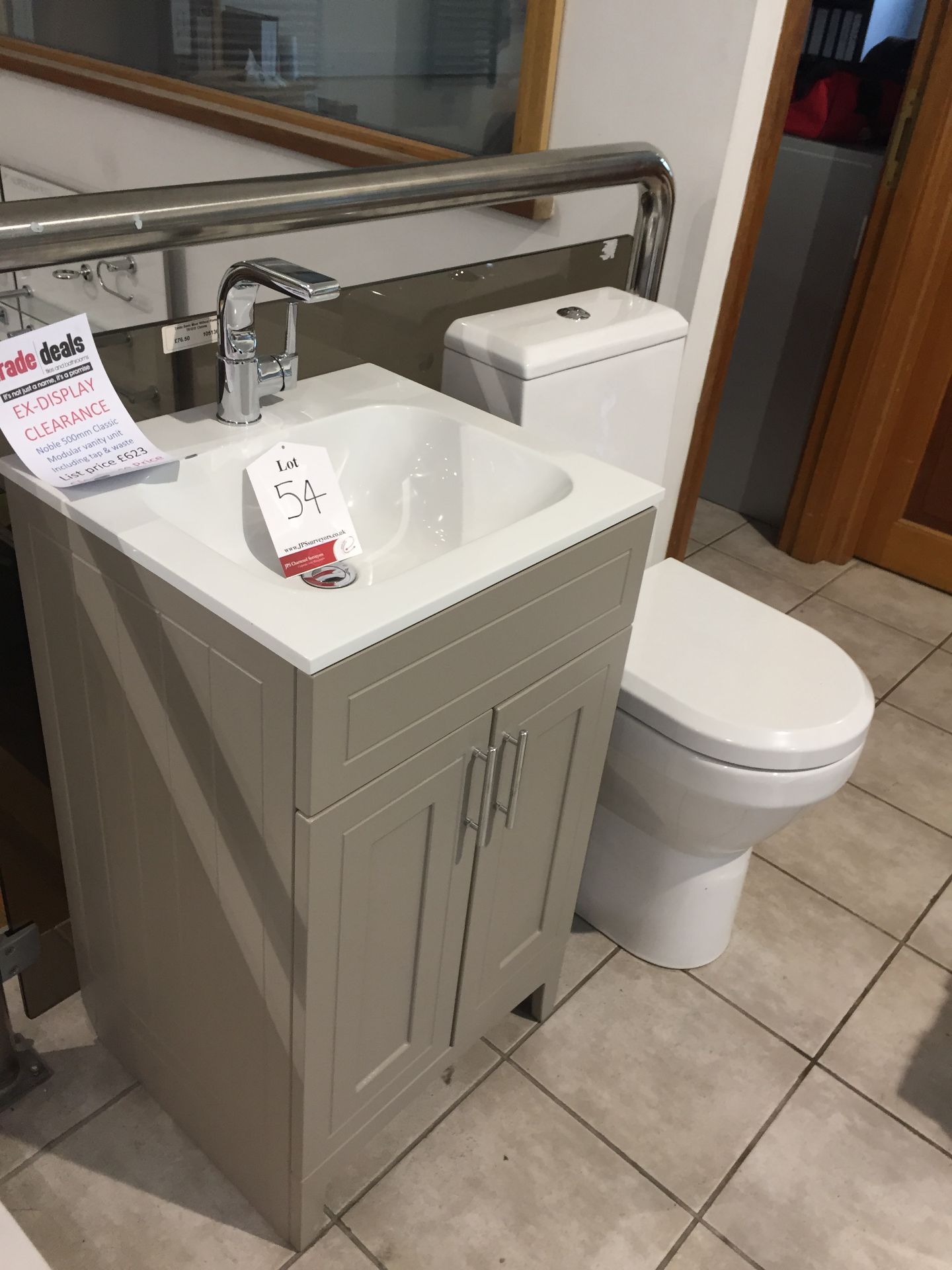 Noble 500mm Classic modular vanity unit w/ tap & waste (£623 reduced to £279) w/ WC pan & soft close