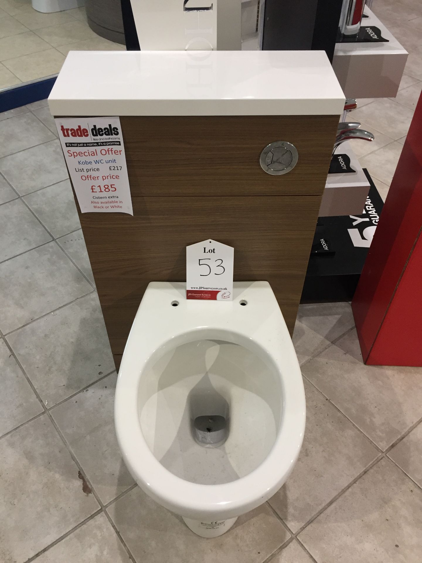 Kobe 500mm WC unit (NO SEAT) £217 reduced to £185