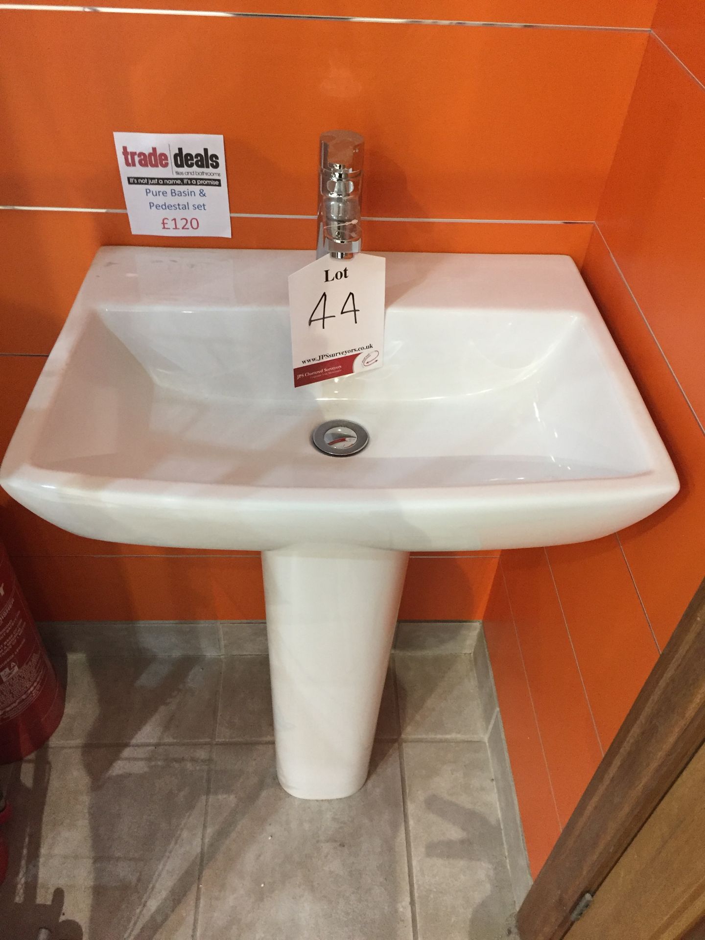 Pure basin & pedestal set (560mm) RRP - £120