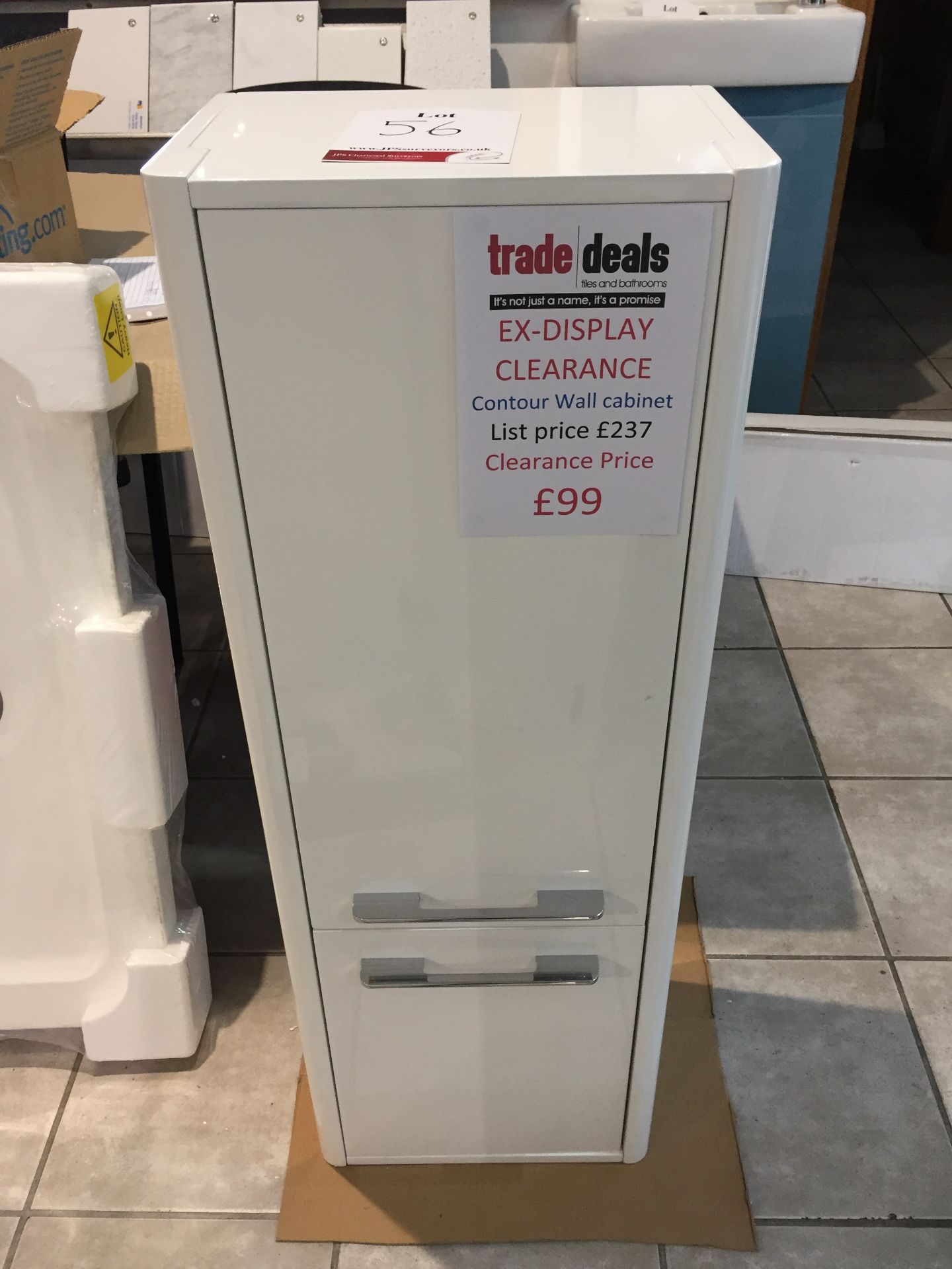 Contour wall cabinet (1000x350x240mm) £237 reduced to £99