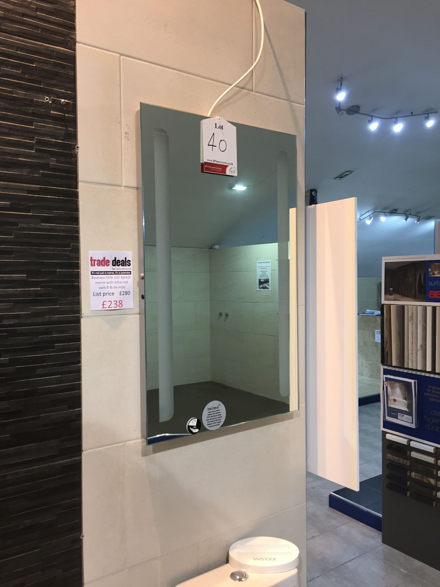 Bauhaus elite LED baclit mirror w/ infrared switch & de-mist (800x500mm) £280 reduced to £238