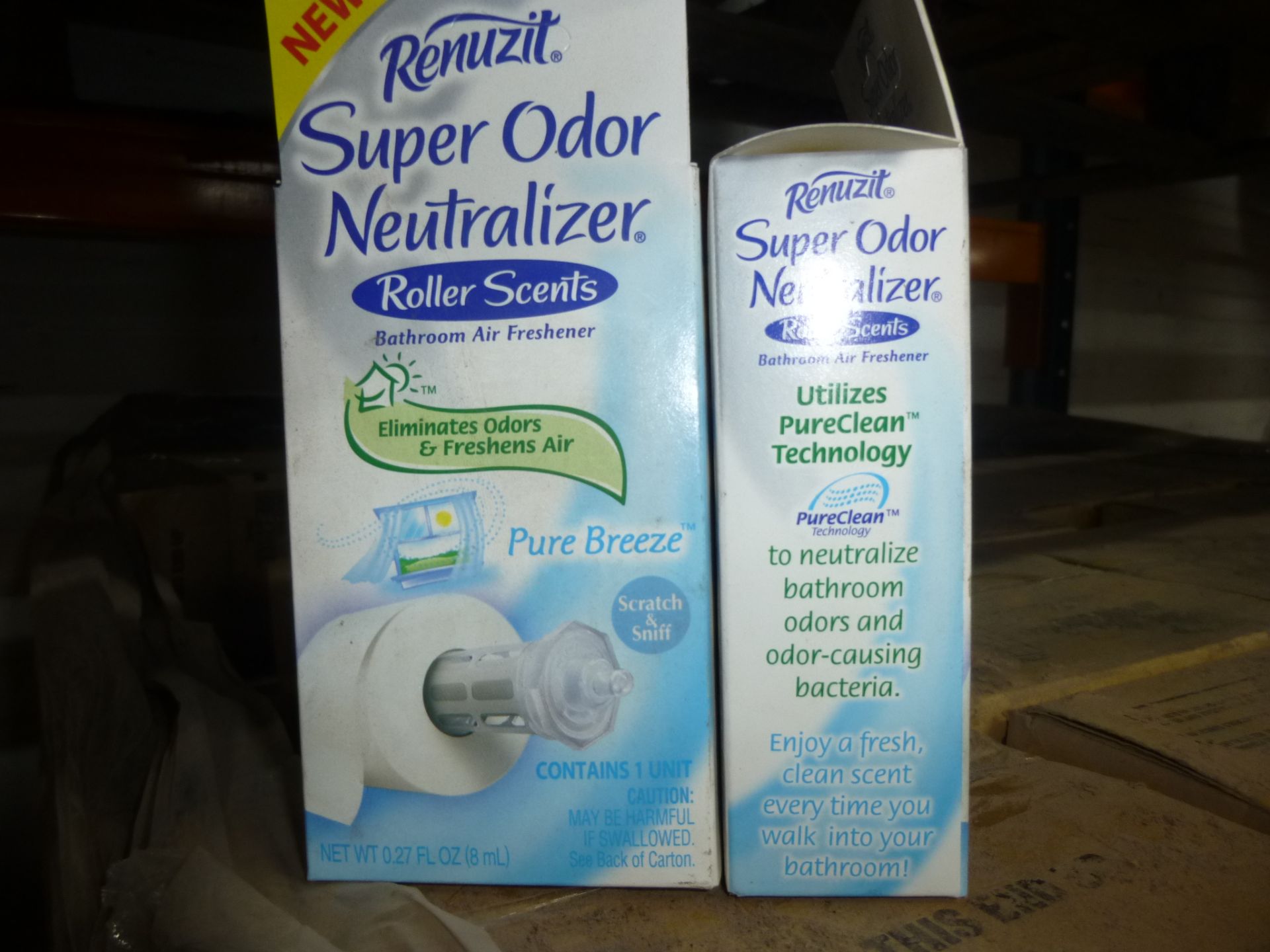 165 x 8 x Renuzit Super Odor Neutralizer Roller Scents bathroom air freshner 8ml After the Rain - Image 2 of 4