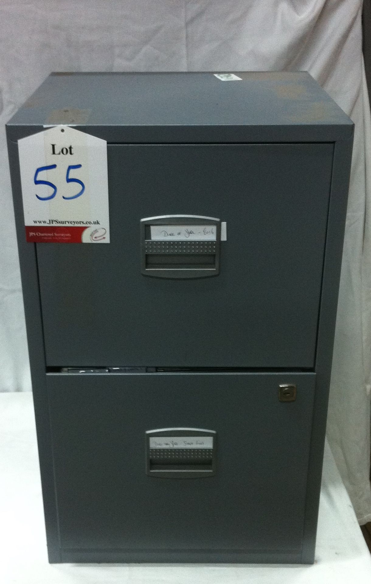 2 Drawer Lockable Steel Filing Cabinet