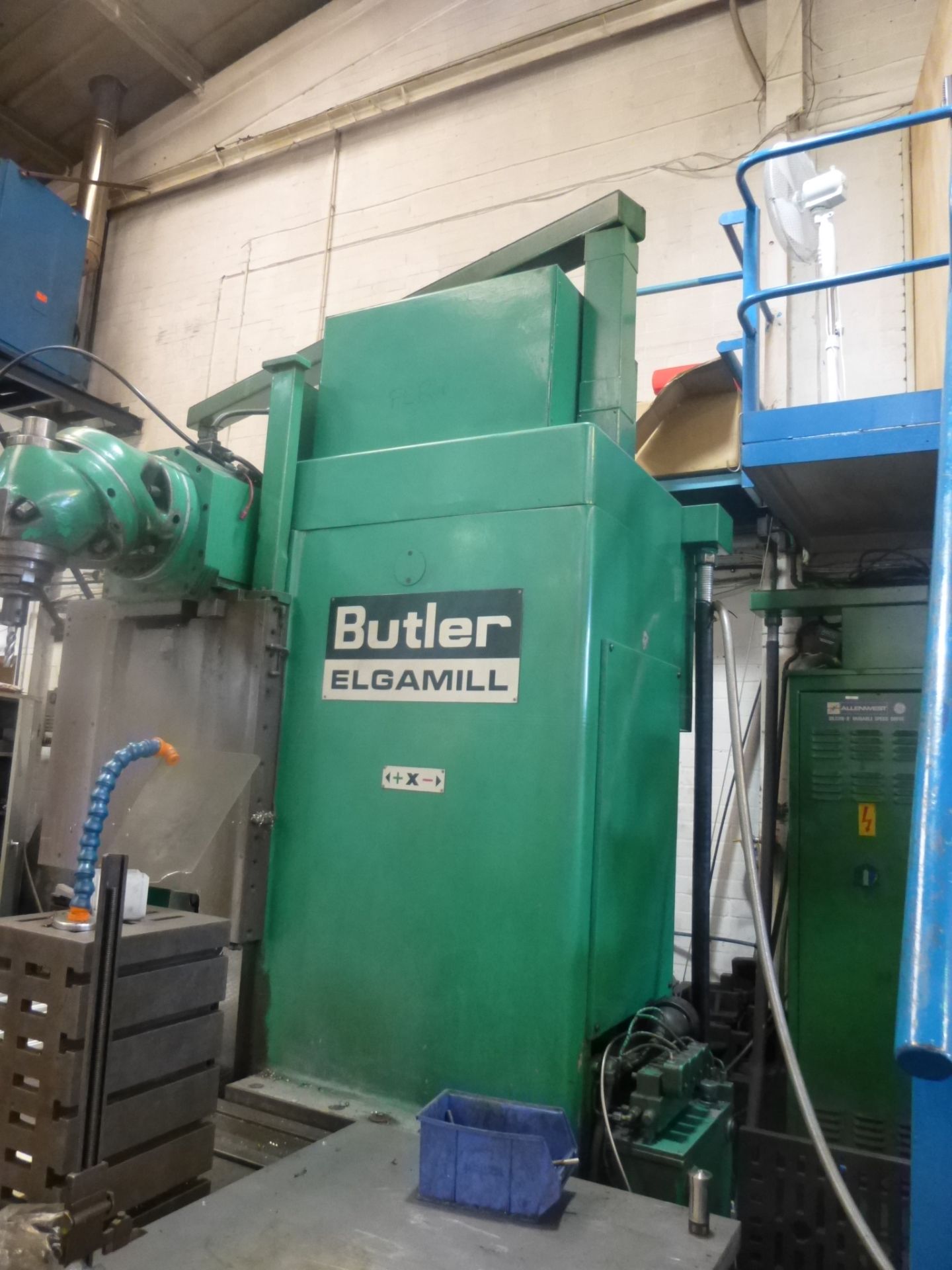 Butler Elgamill travelling column universal milling machine with universal head and 5 x 1.2 m T slot - Image 4 of 25