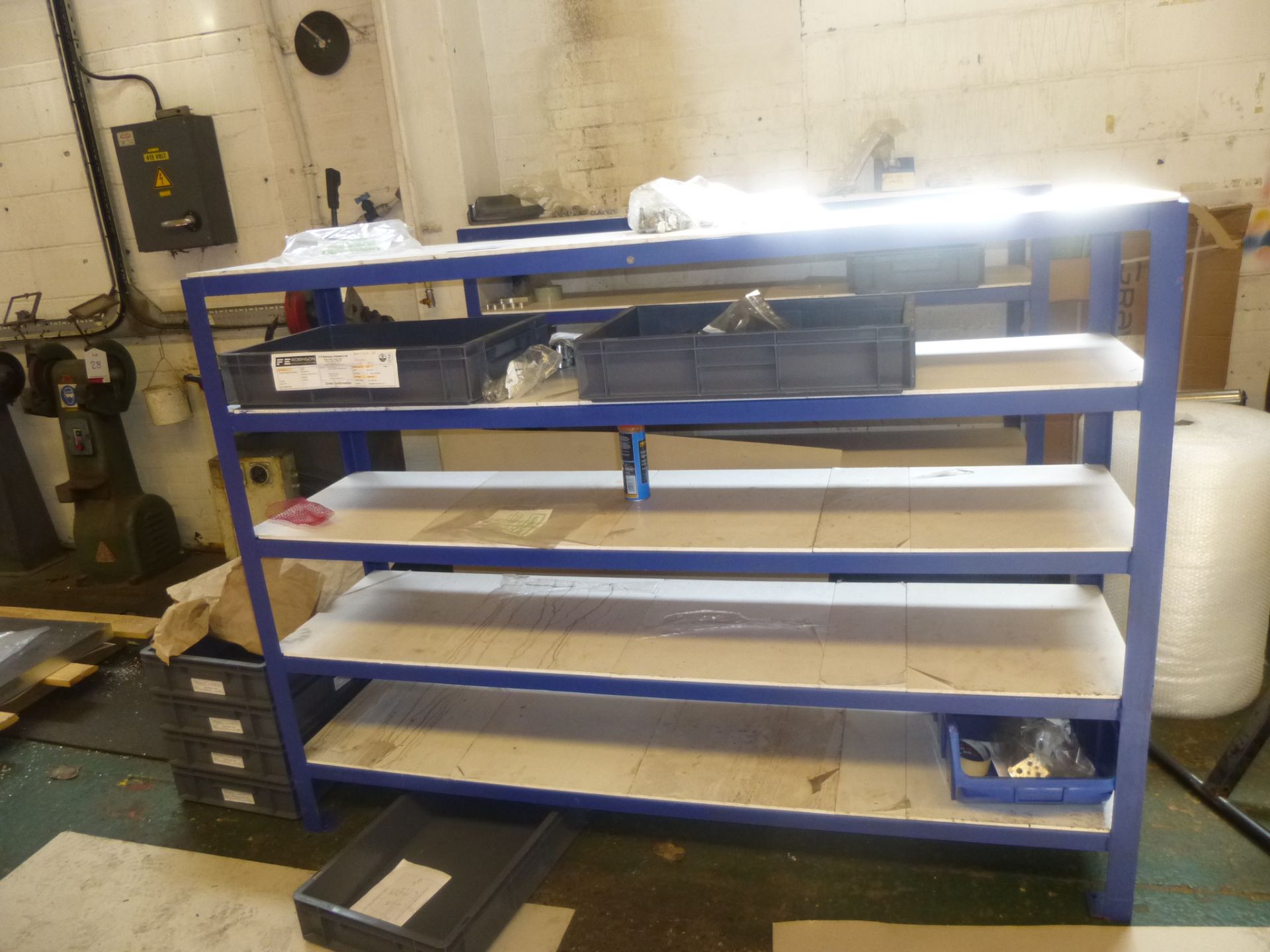 2 x 5 tier racks 185 x 55 x 136.5 cm