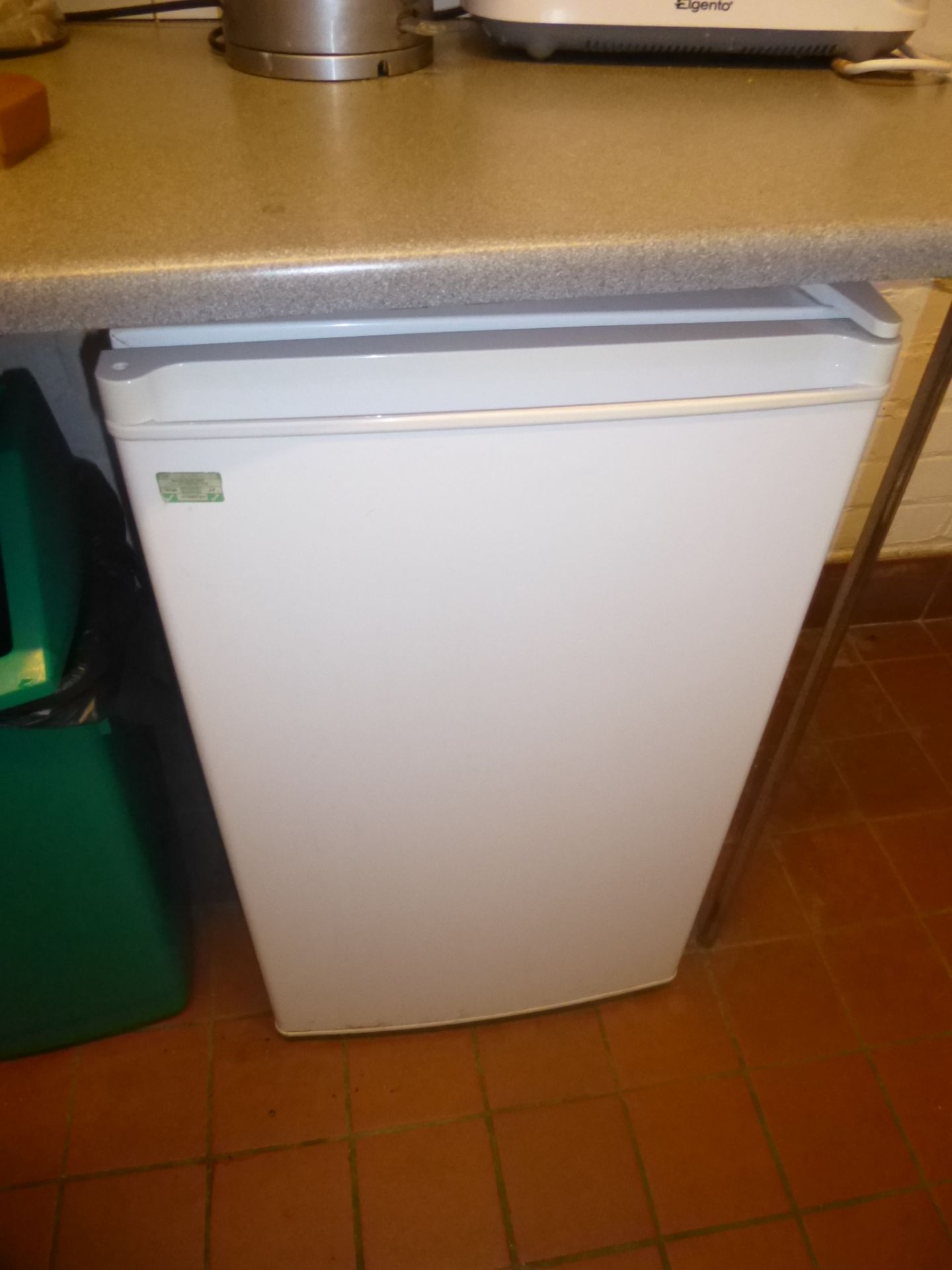 Under counter refrigerator, Microwave oven, kettle, toaster, Husky glass fronted fridge - Image 4 of 4