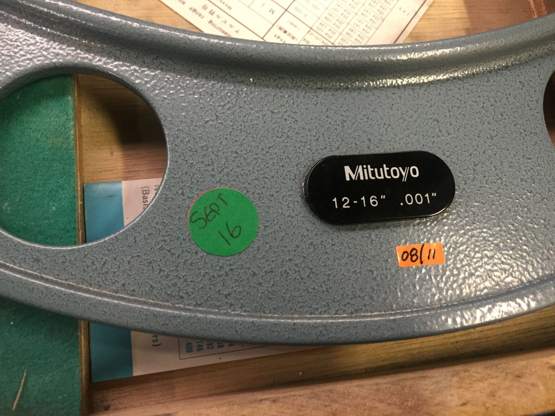 Mitutoyo 12-16" ,001" external micrometer - Image 3 of 3