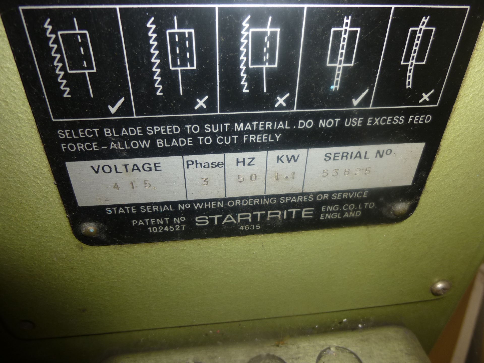 Startrite 30RWF vertical bandsaw - Image 4 of 4