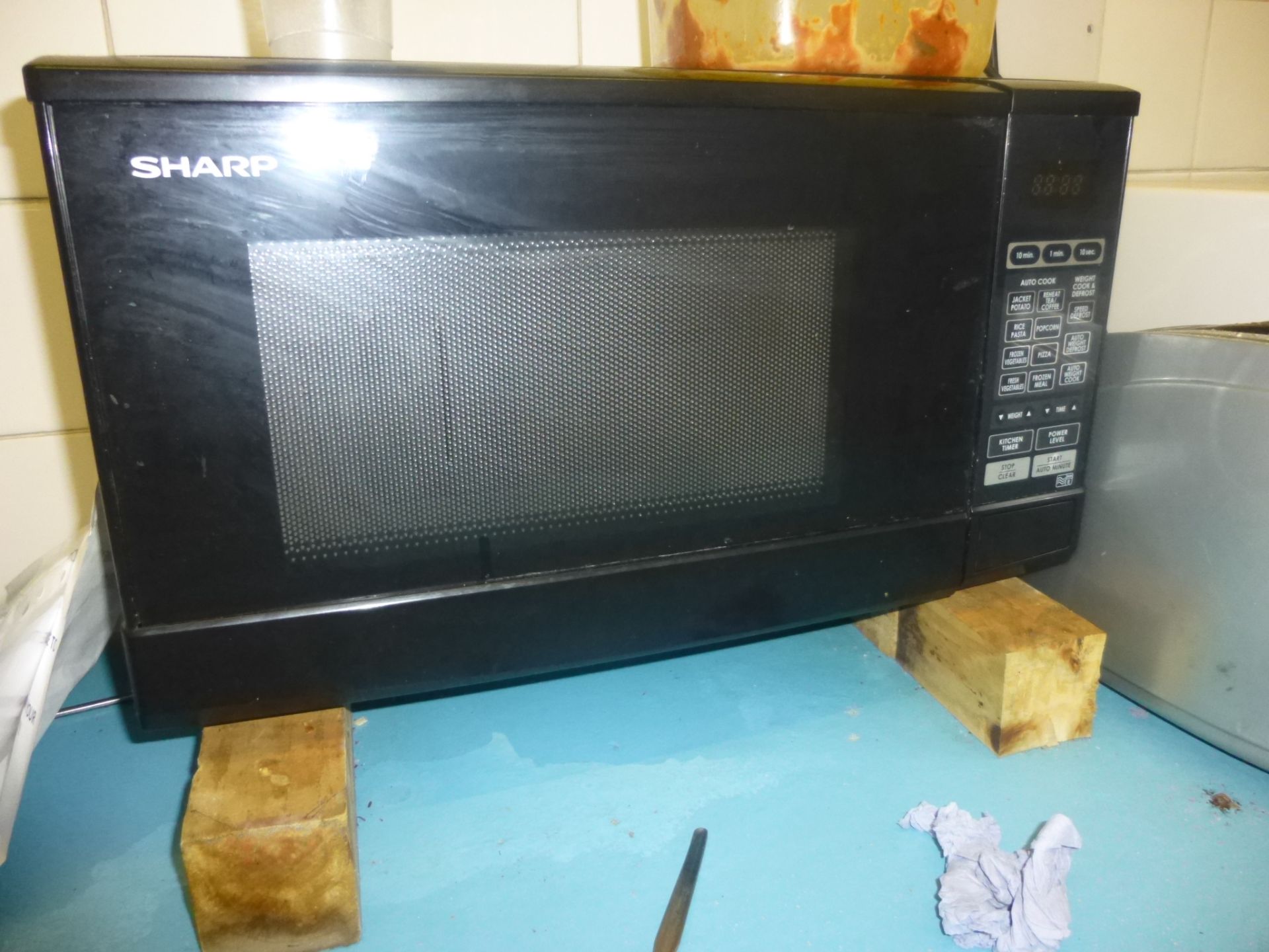 Sharp microwave oven, Russel Hobbs microwave oven, 2 slot toaster, 2 x kettles