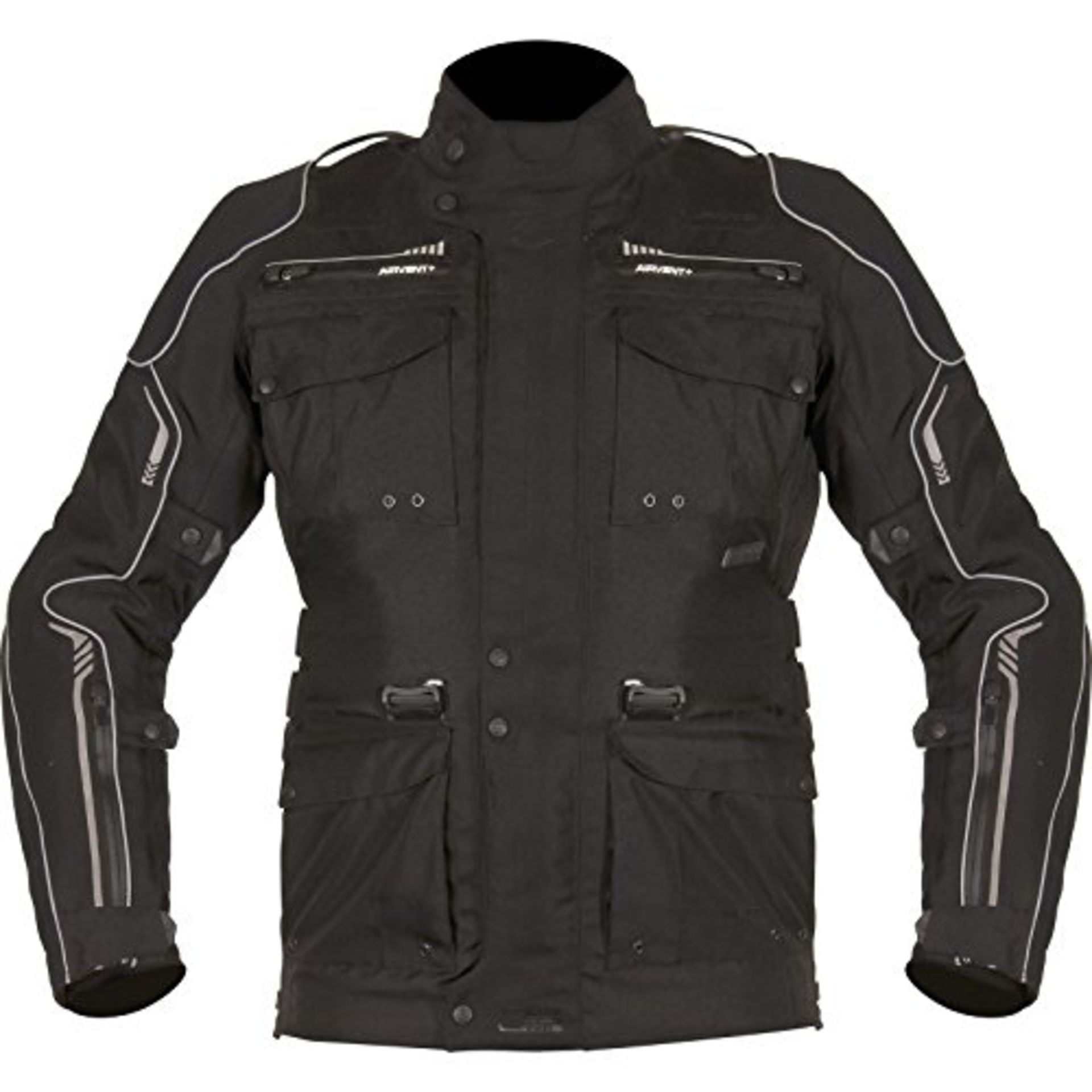 Mens Akito Latitude Motorcycle Jacket | Black | Size: Large | RRP£147.99