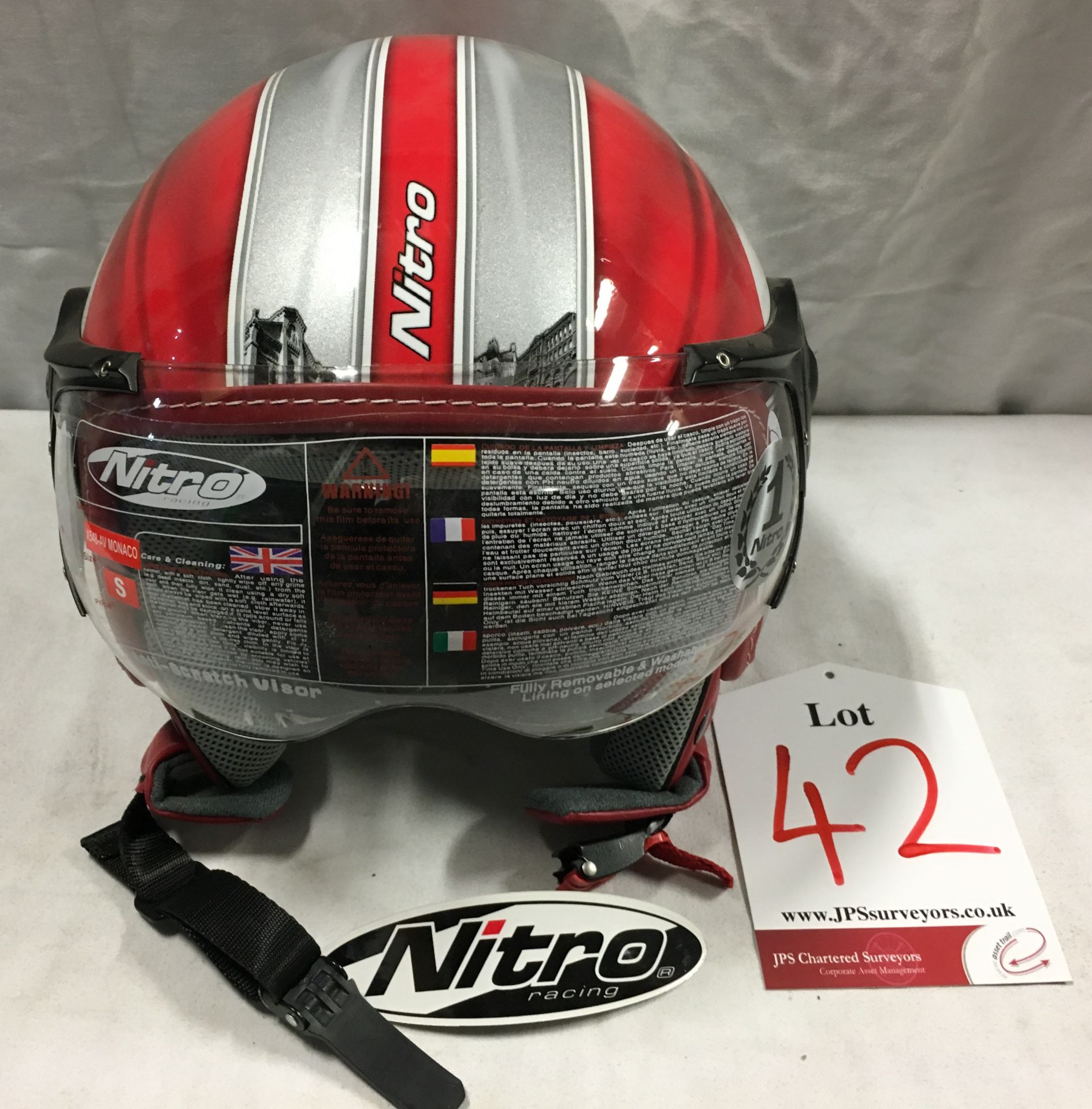 Nitro X548-AV Monaco Open Face Motorcycle Helmet | Size: S - Image 2 of 5