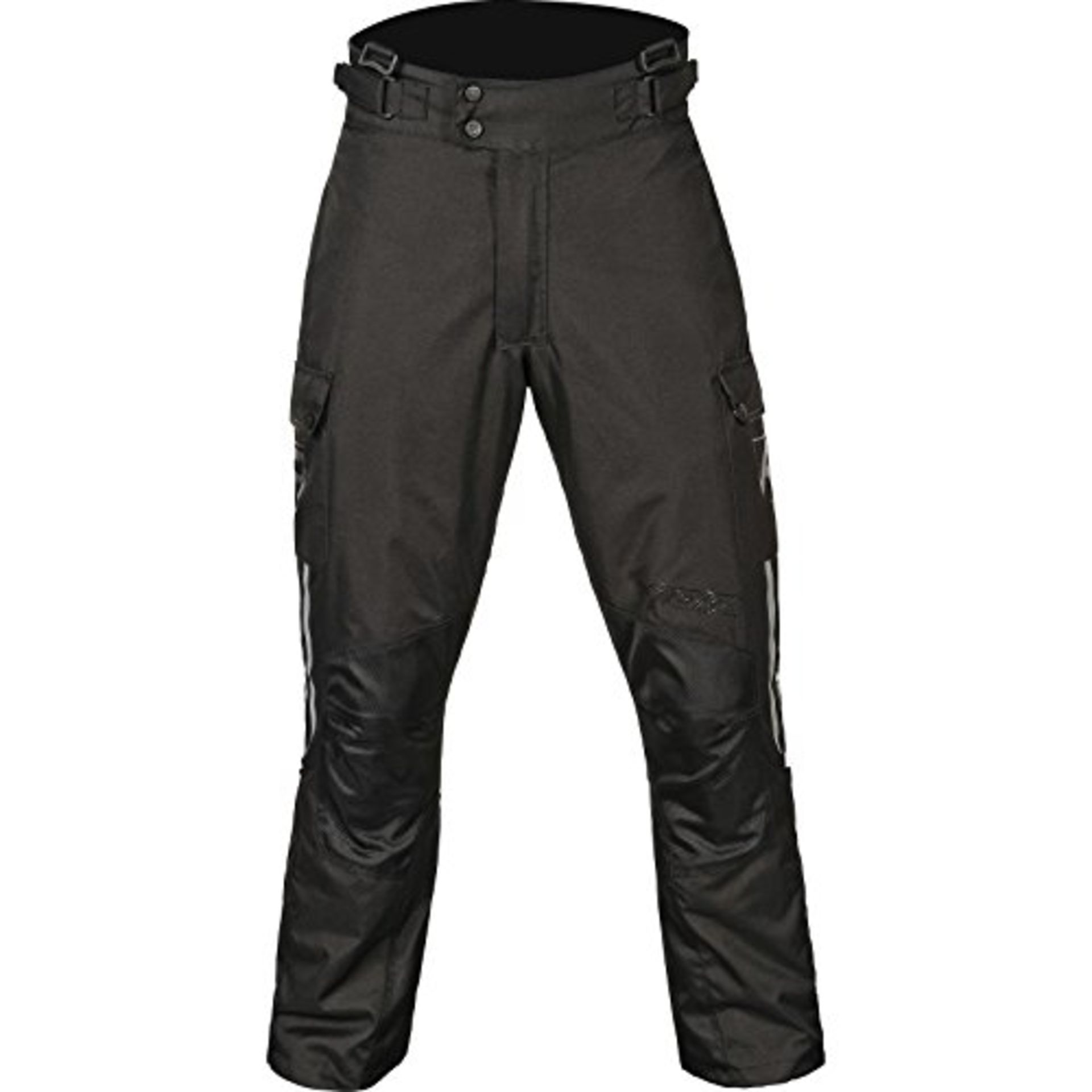 Mens Akito Terra Motorcycle Trousers | Black | Size: X-Large | RRP£79.99