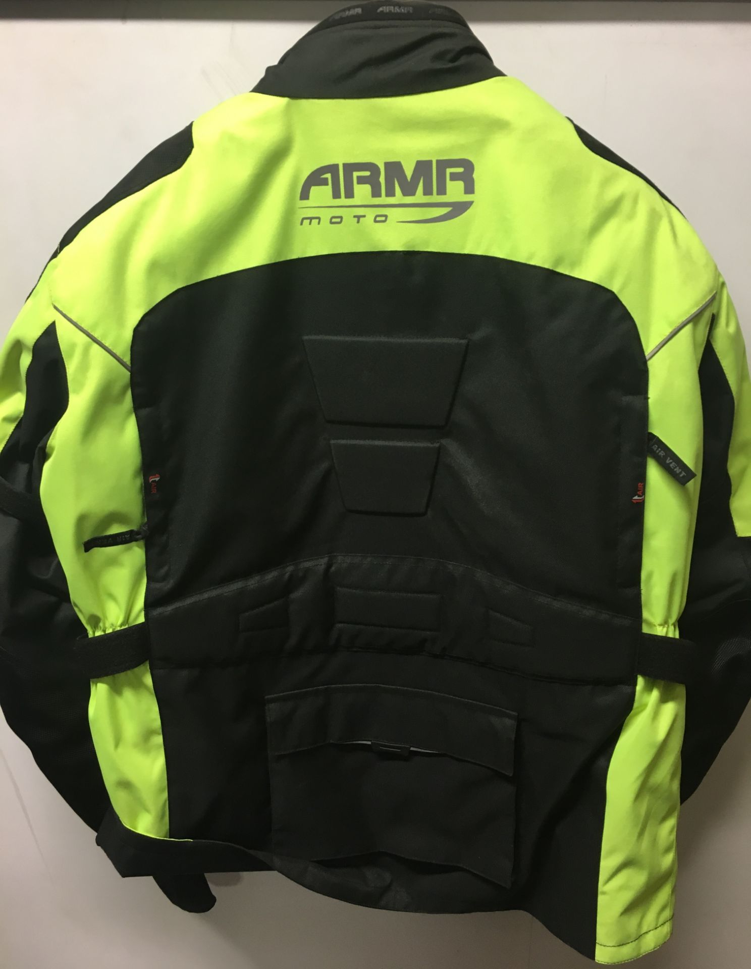 Mens Armr Moto Kiso Motorcyle Jacket | Black/Safety Yellow | Size: XXL-Large RRP£84.99 - Image 4 of 4