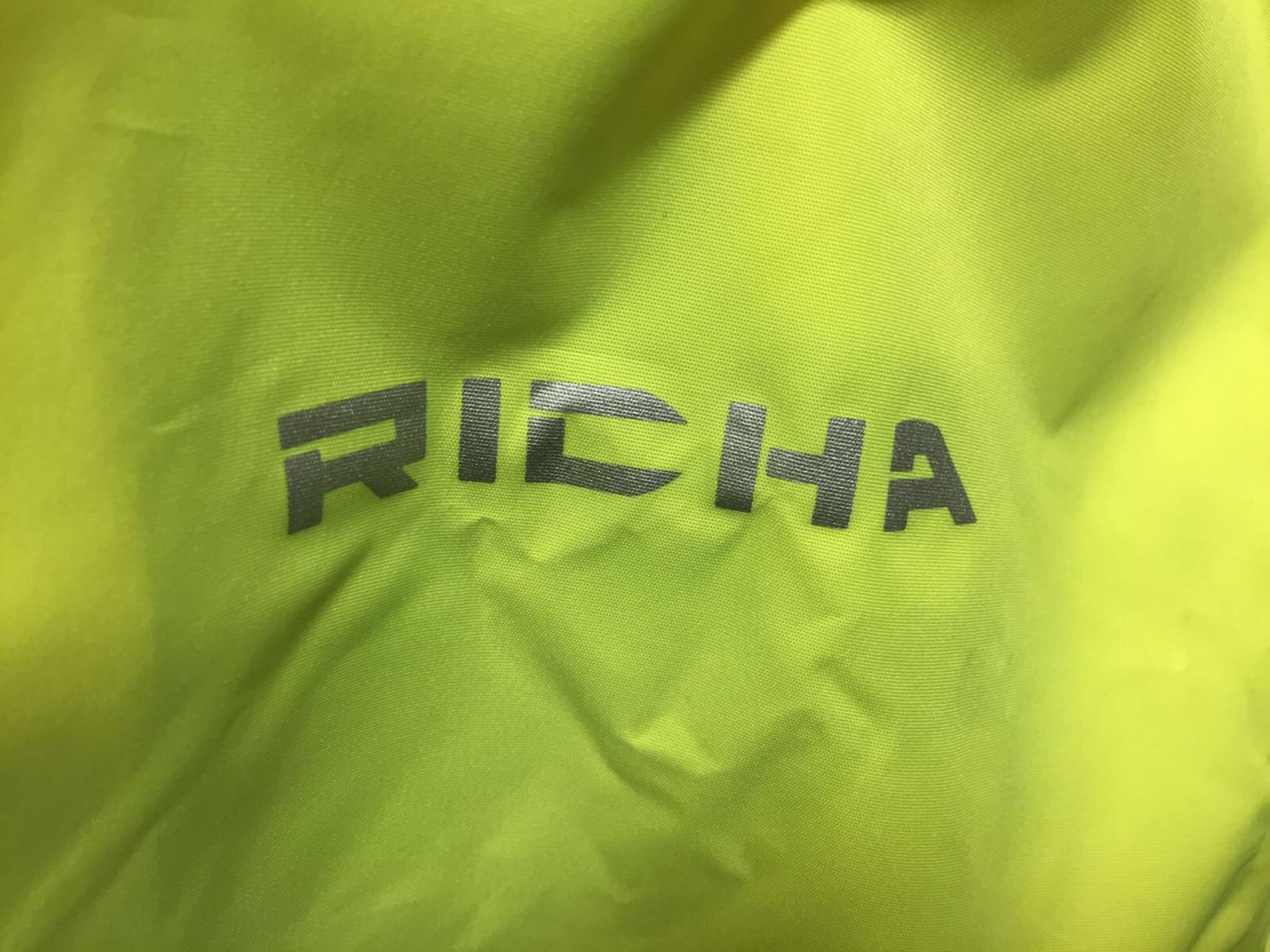 3 x Richa Fluorescent Yellow Motorcycle Over Jackets | Sizes: S,L,XL | RRP£75 - Image 2 of 3