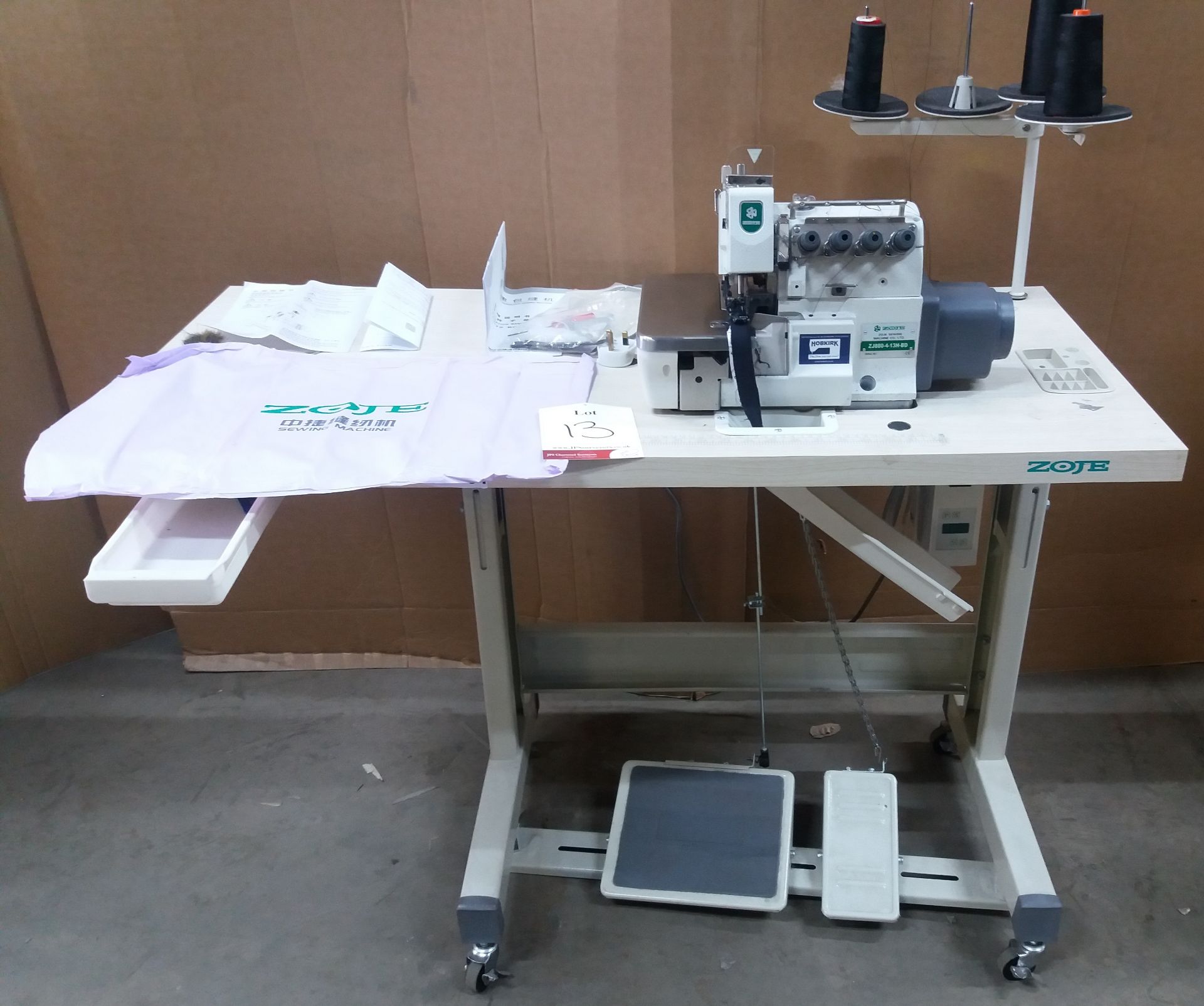 Zoje Electric Overlocking Sewing Machine Model: ZJ880-4-13H-BD - Image 2 of 4