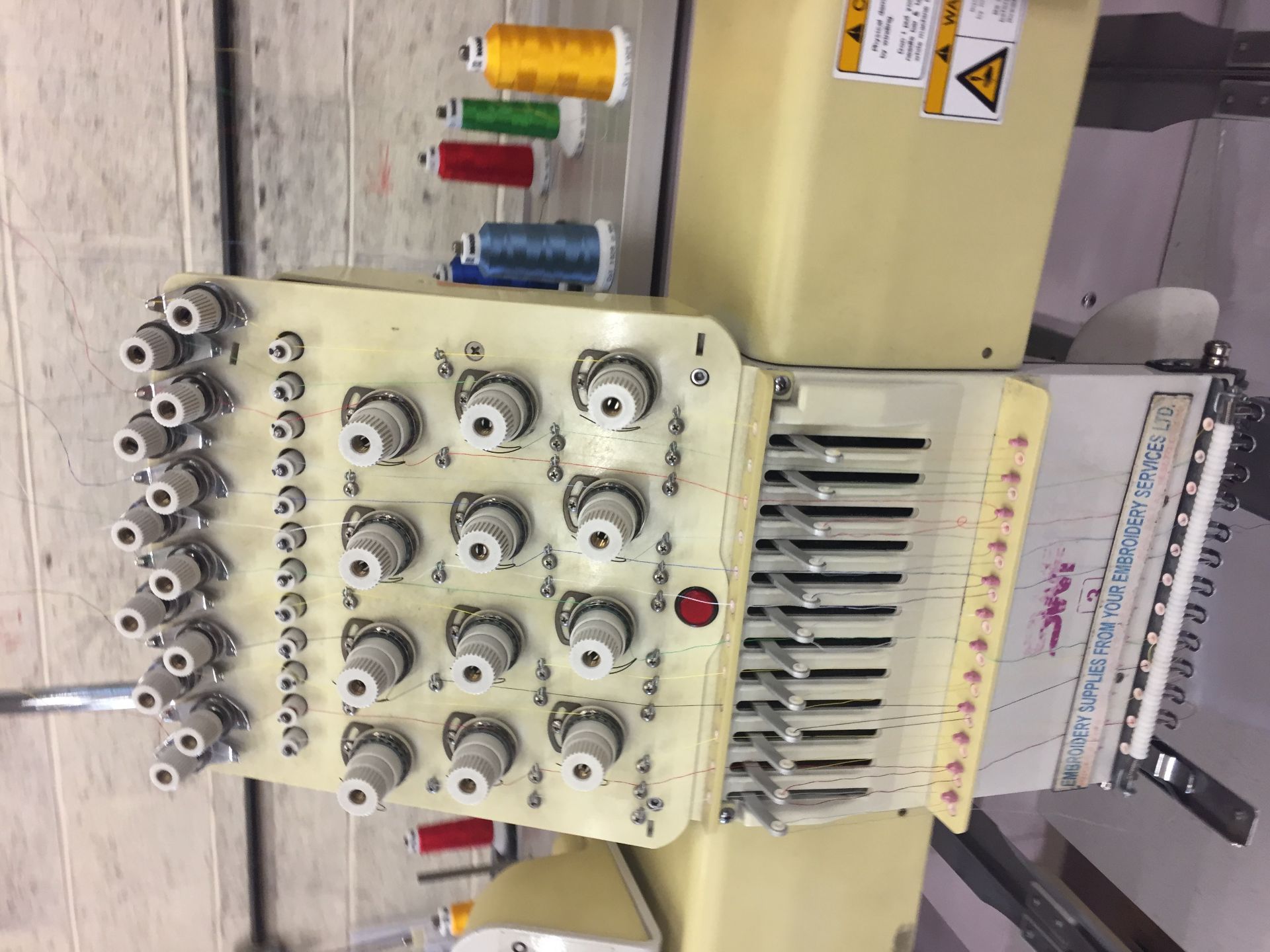 SWF 4 Head Embroidery Machine Model: SWF/A-UK120445 - Image 7 of 11