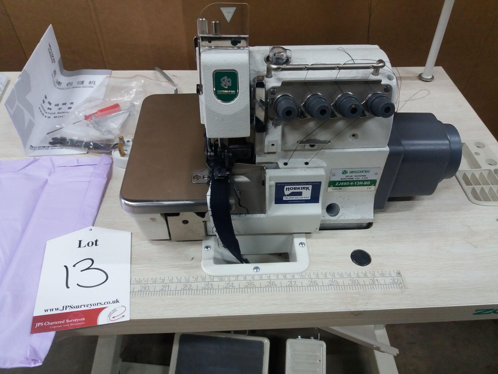 Zoje Electric Overlocking Sewing Machine Model: ZJ880-4-13H-BD