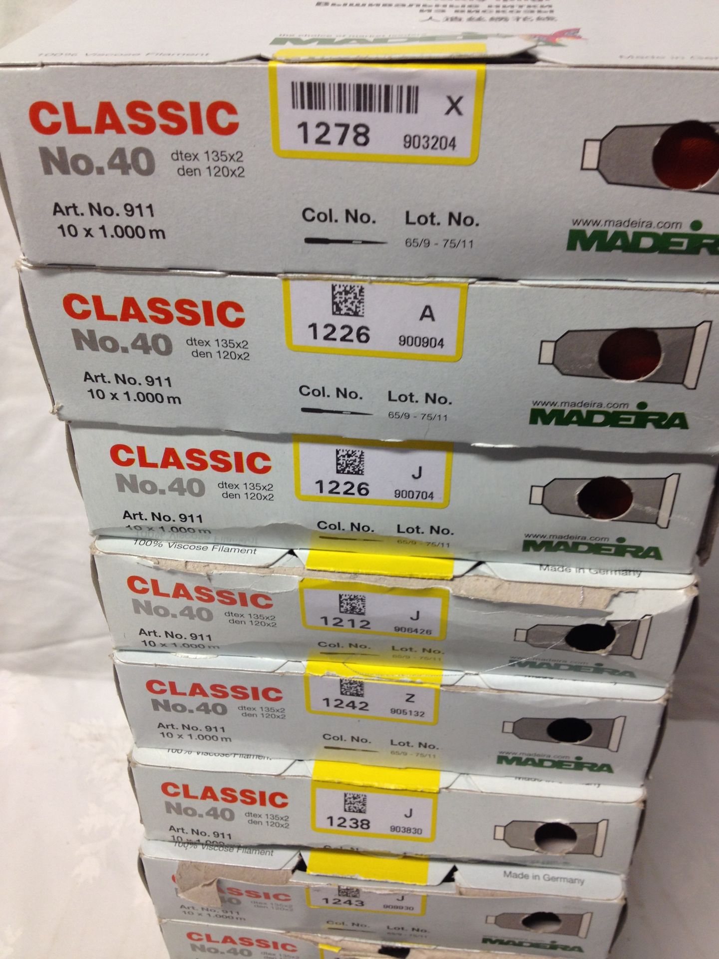 Madeira Classic 40 Viscose Embroidery Rayon x50 Boxes - Image 8 of 8