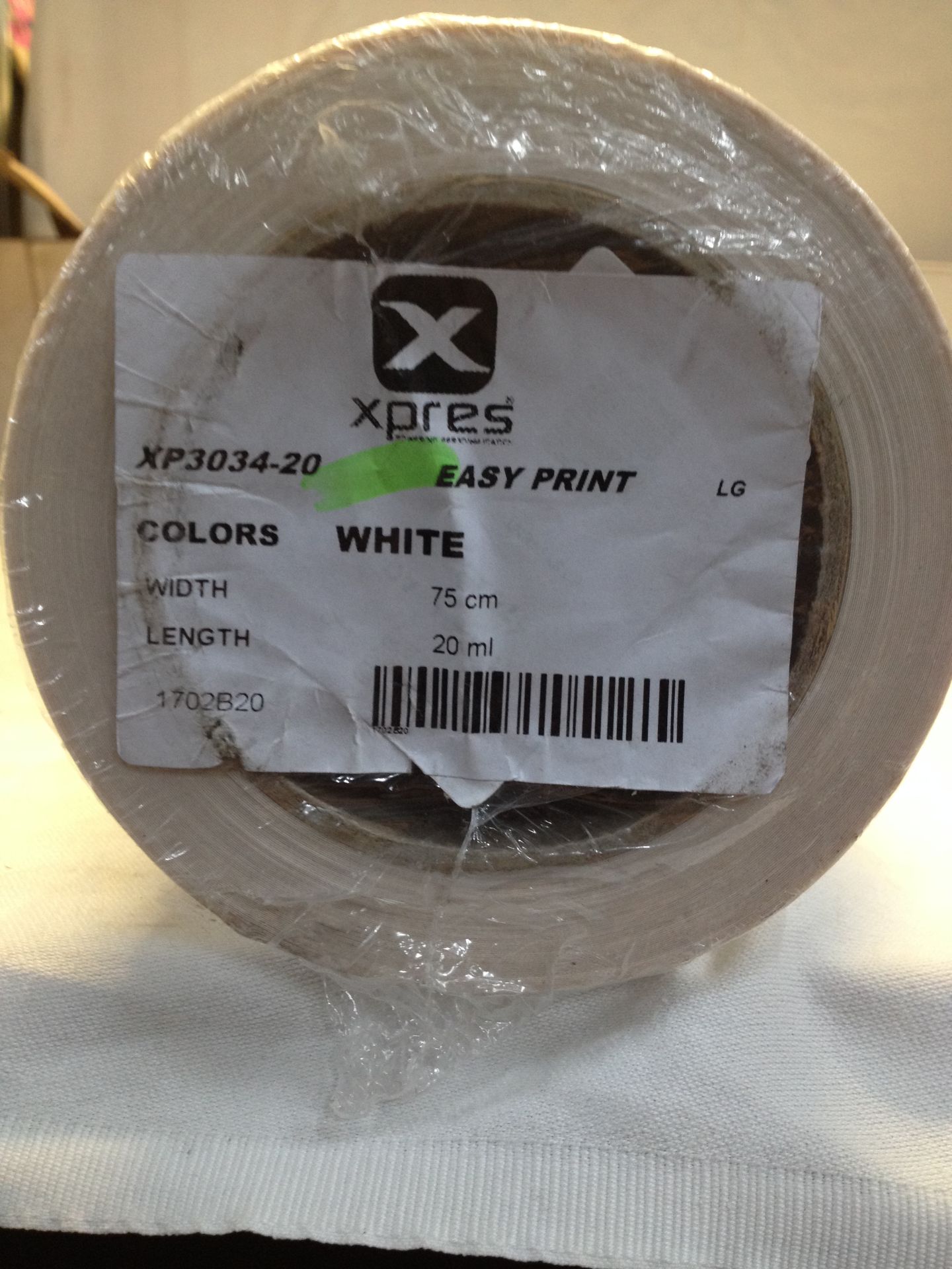 Xpress Easy Print XP3034-20 White Vinyl