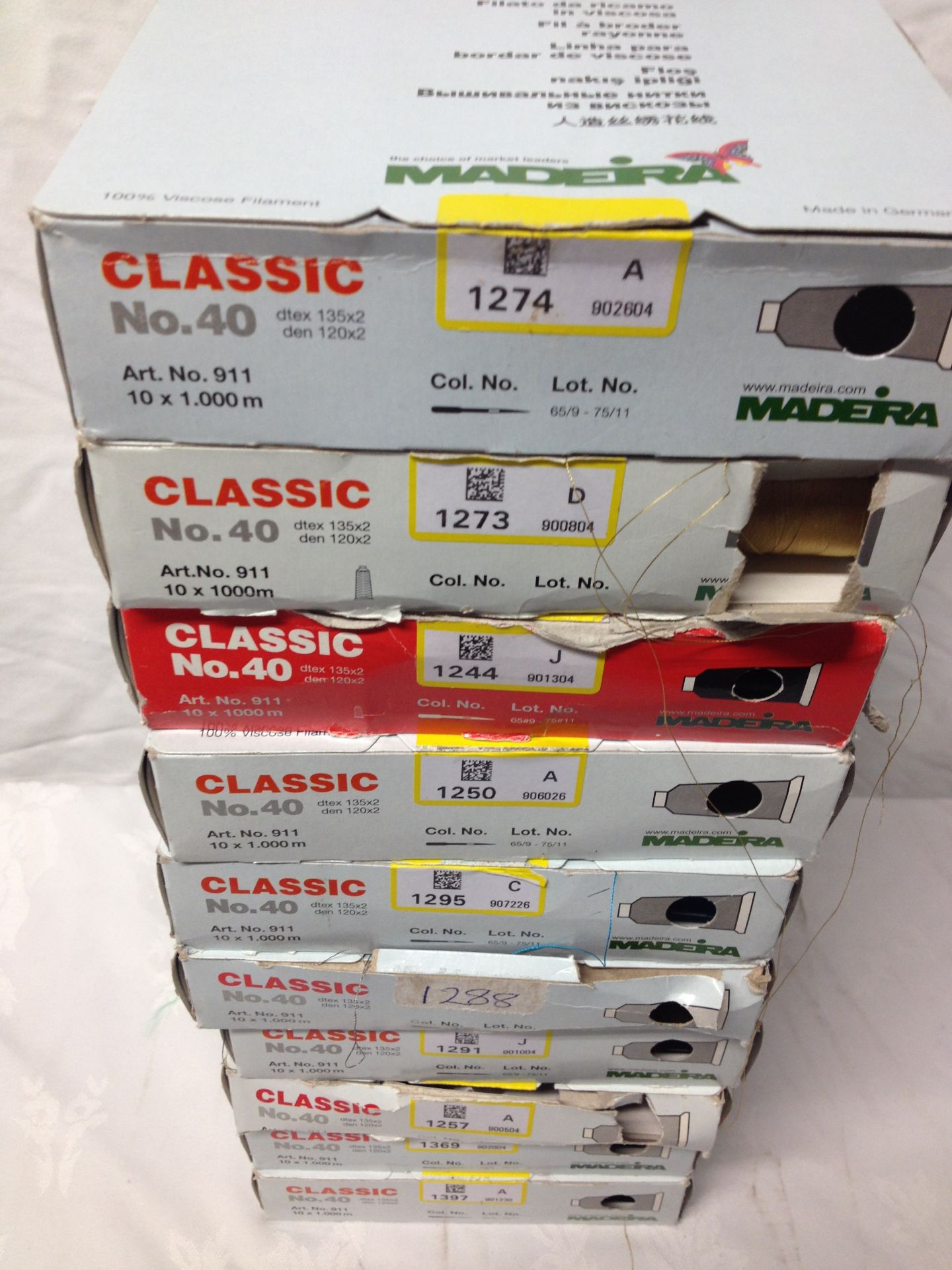 Madeira Classic 40 Viscose Embroidery Rayon x50 Boxes - Image 2 of 7