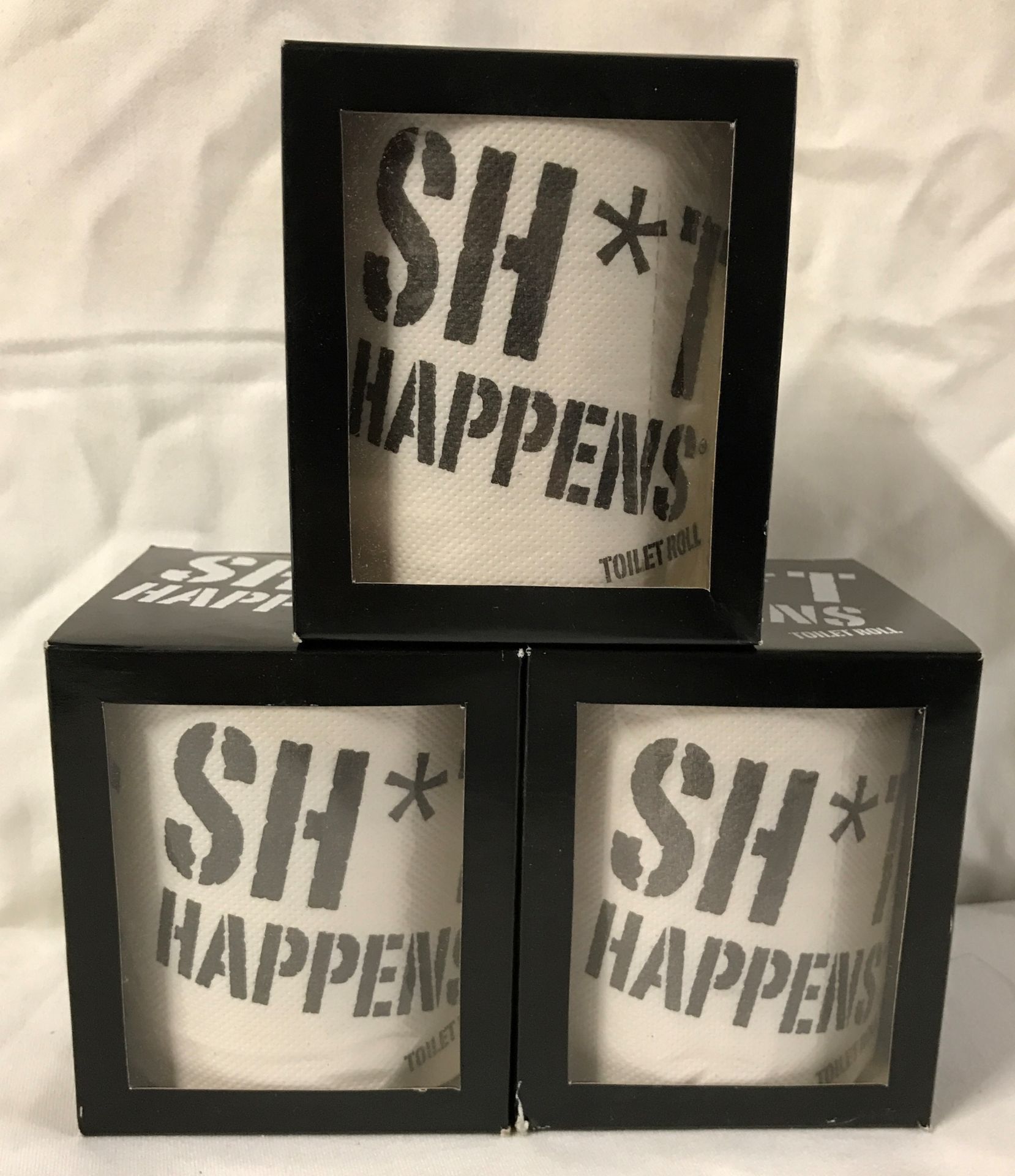 27 x rolls of SH*T Happens Novelty Toilet Rolls