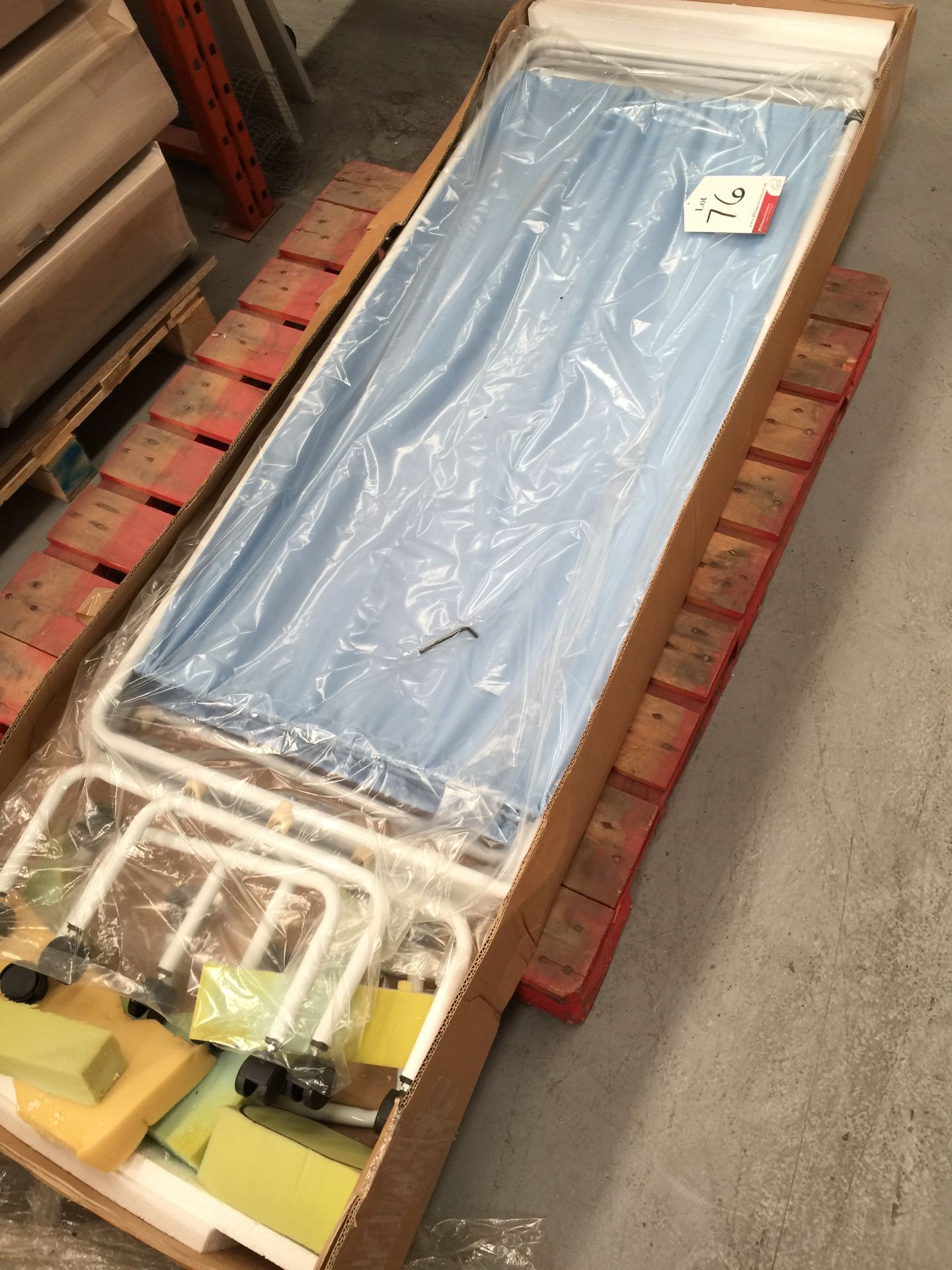 Tubular Framed Folding Medical Screen - new in box - Image 2 of 2