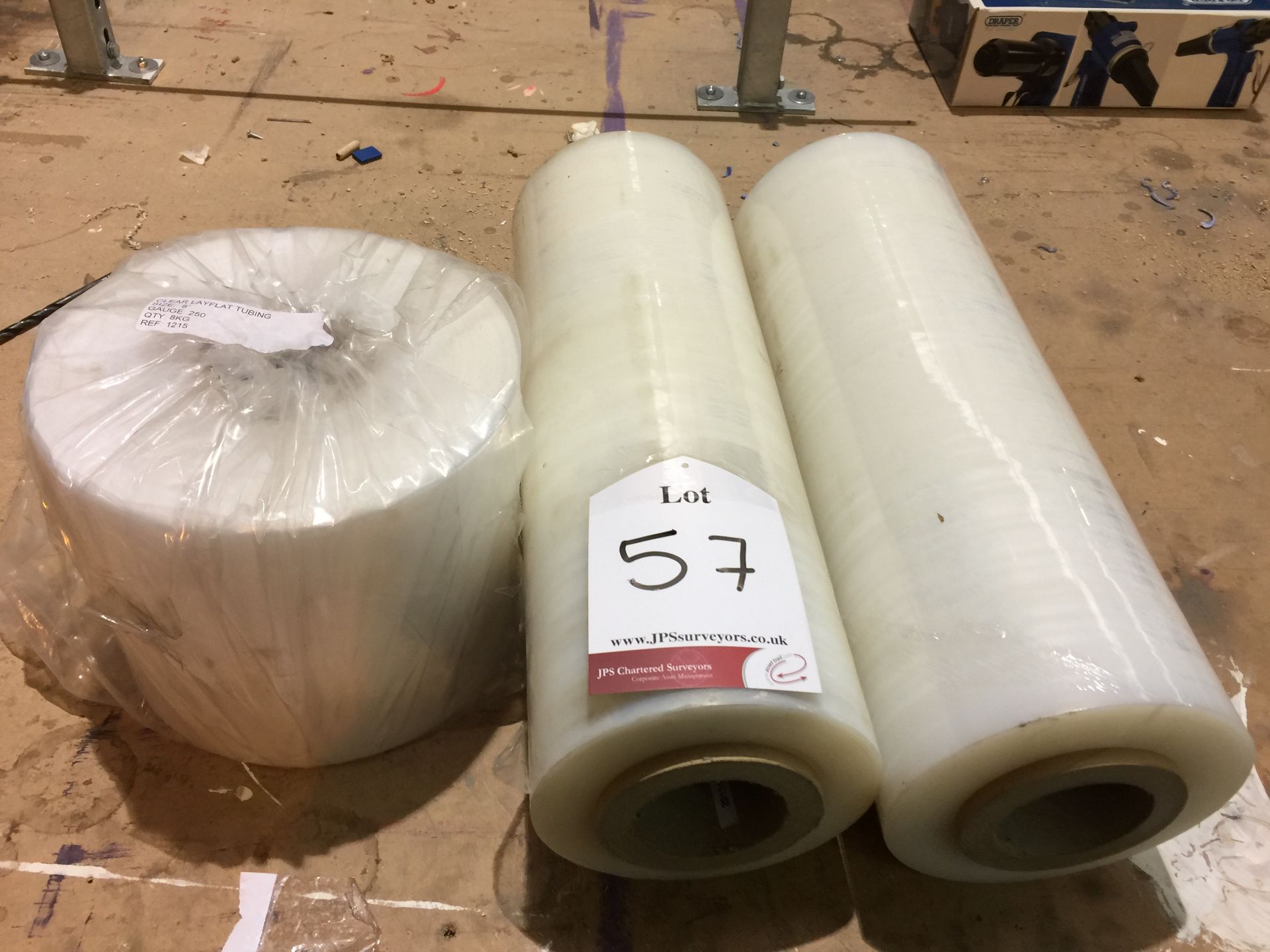 3 x Rolls of assorted shrink wrap