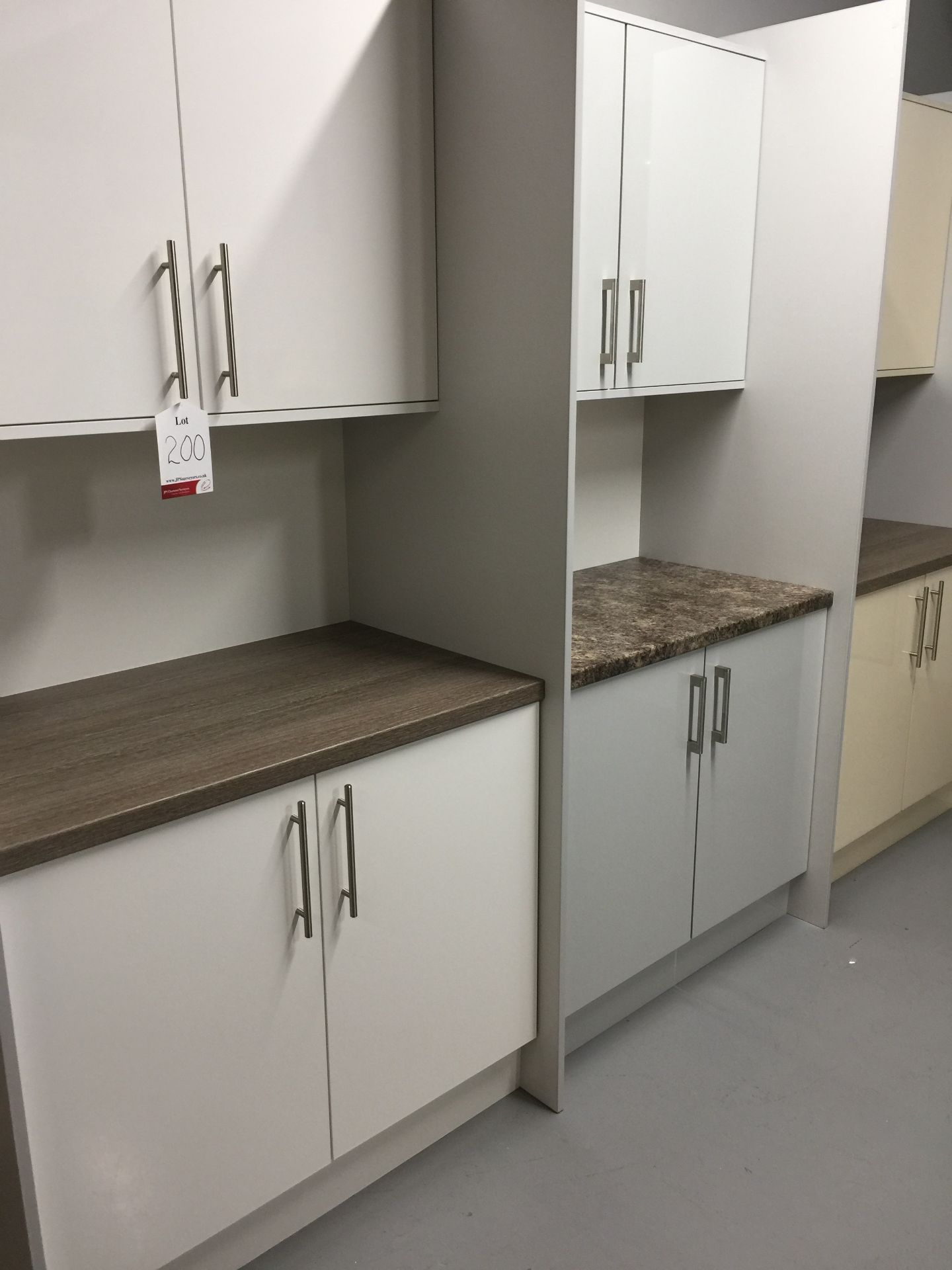 3 x 1m Kitchen | 2 Door base wall unit - different worktops, etc. - Image 2 of 5