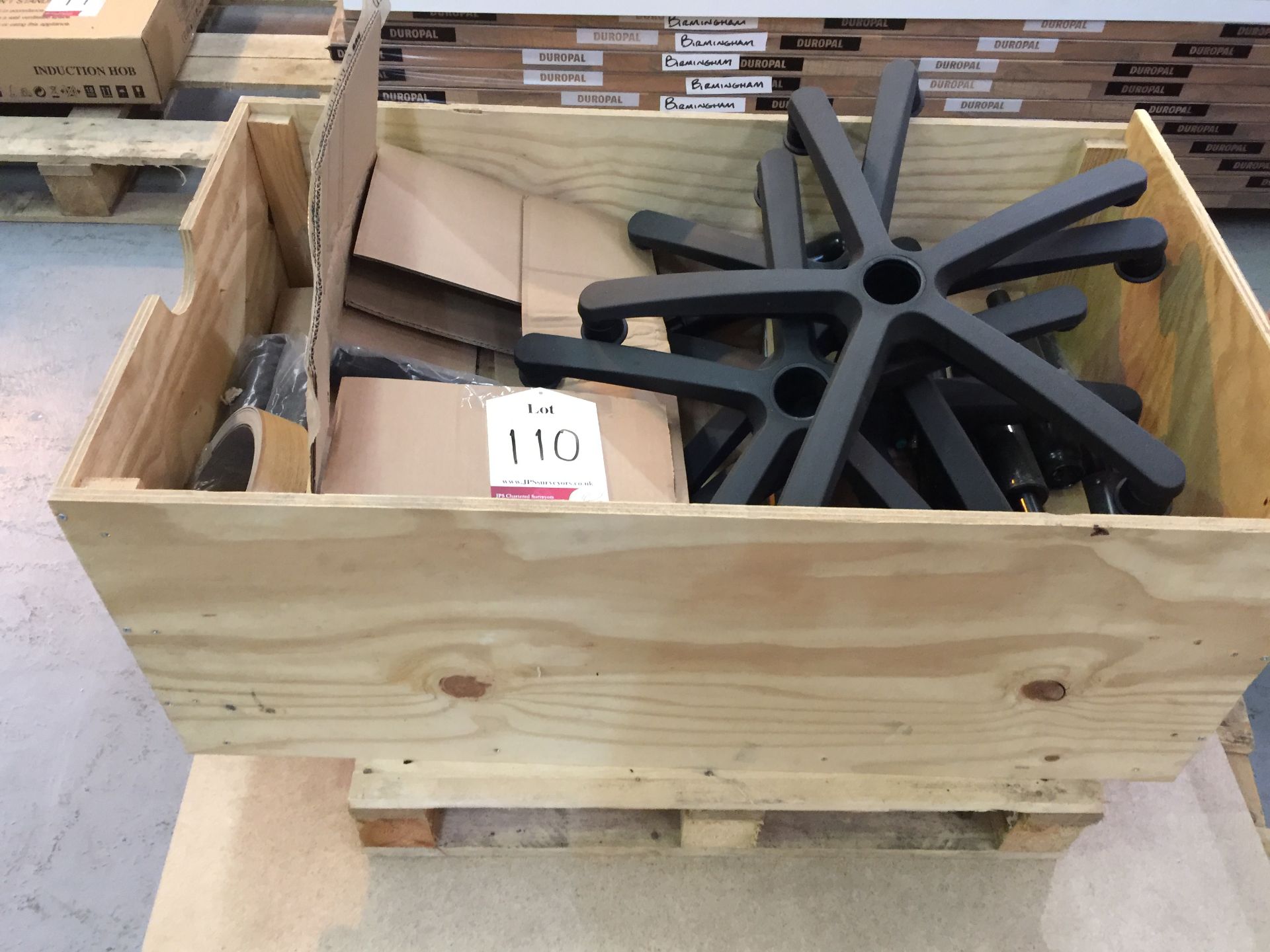 Quantity of swivel office chairs (bases only) - Image 5 of 6