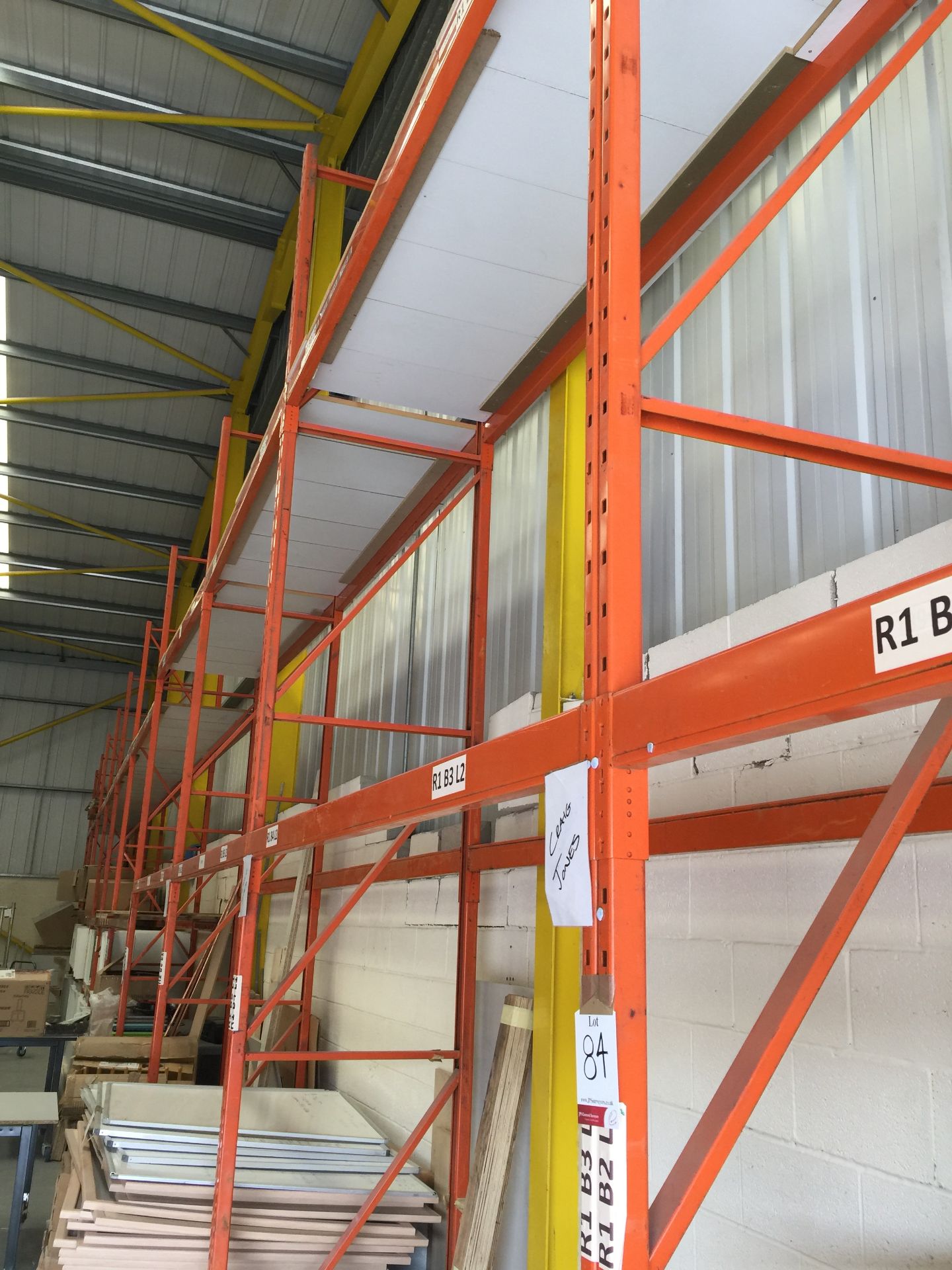 10 x Bays Adjustable Pallet Racking - not contents