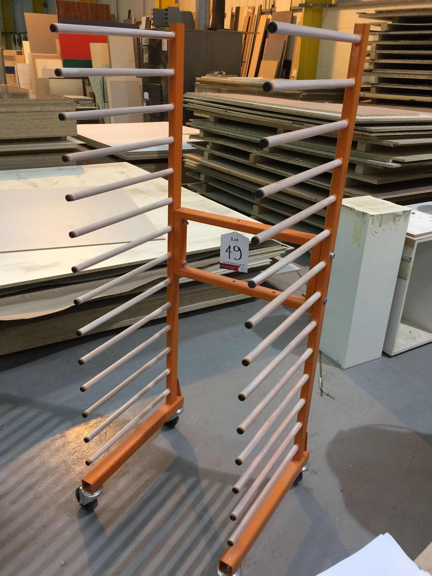 Mobile drying rack - 13 shelves - Image 2 of 2