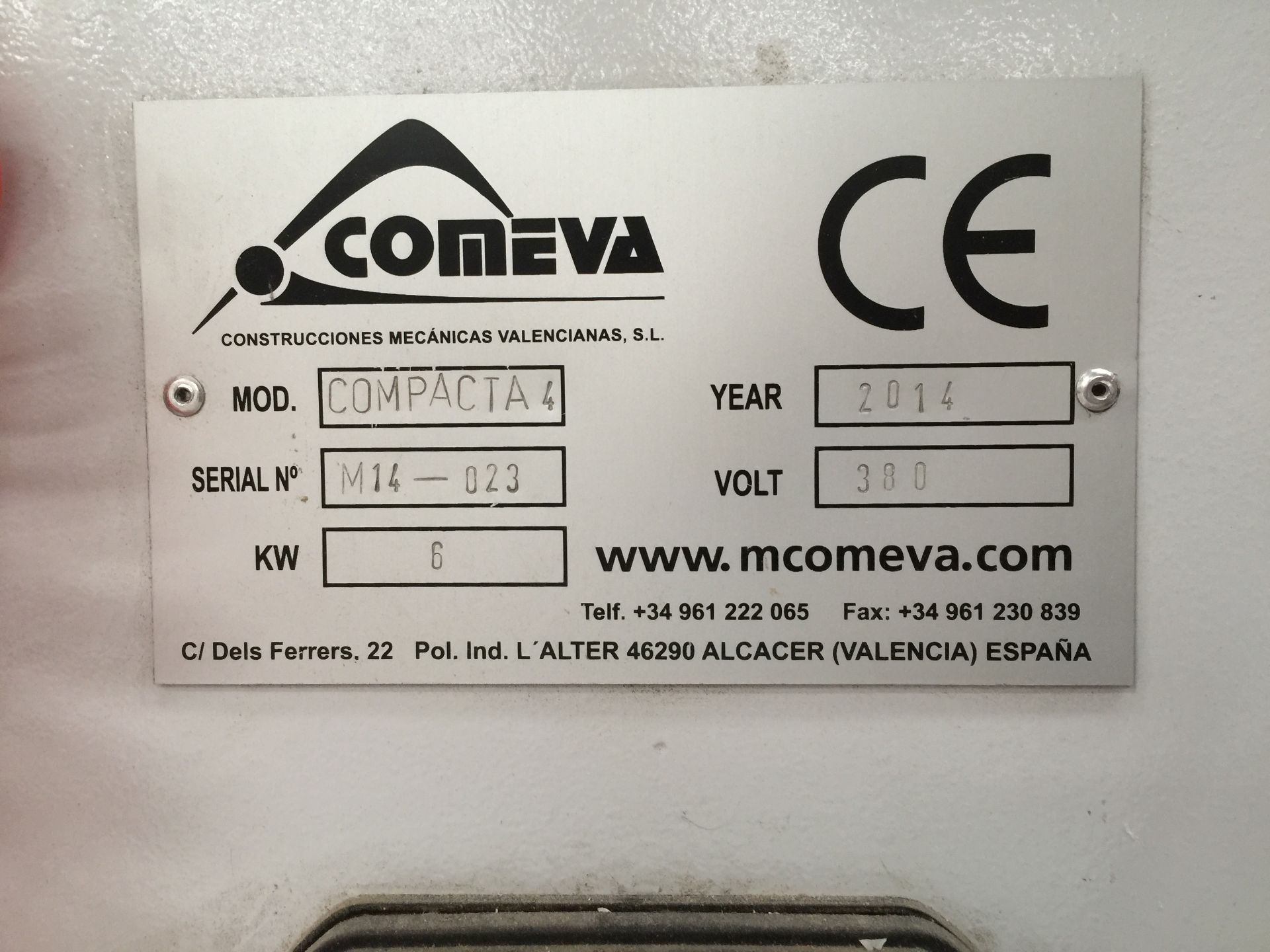 Comeva Edge Banding Machine | Model: Compacta 4 | S/N: M14-023 | YOM: 2014 - Image 11 of 12