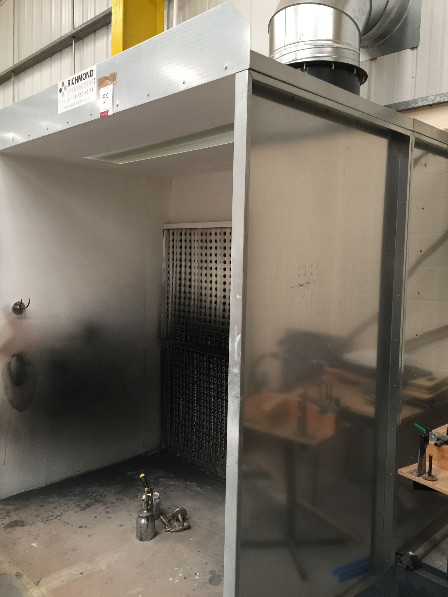 Richmond Spray Booth (220 cm wide) with 2 Spray Guns - Image 3 of 6