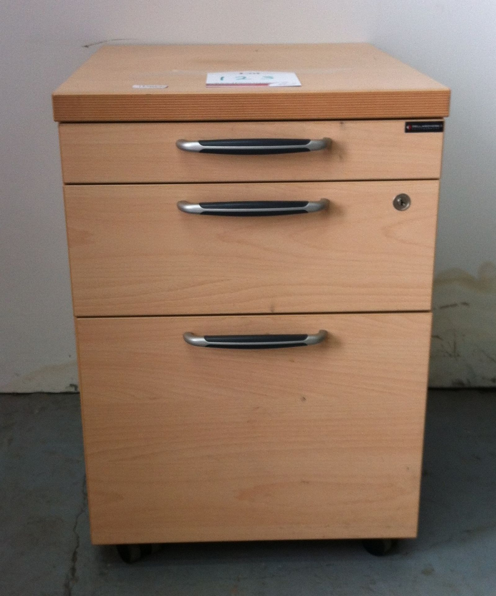 3 Drawer wooden Filing Cabinet