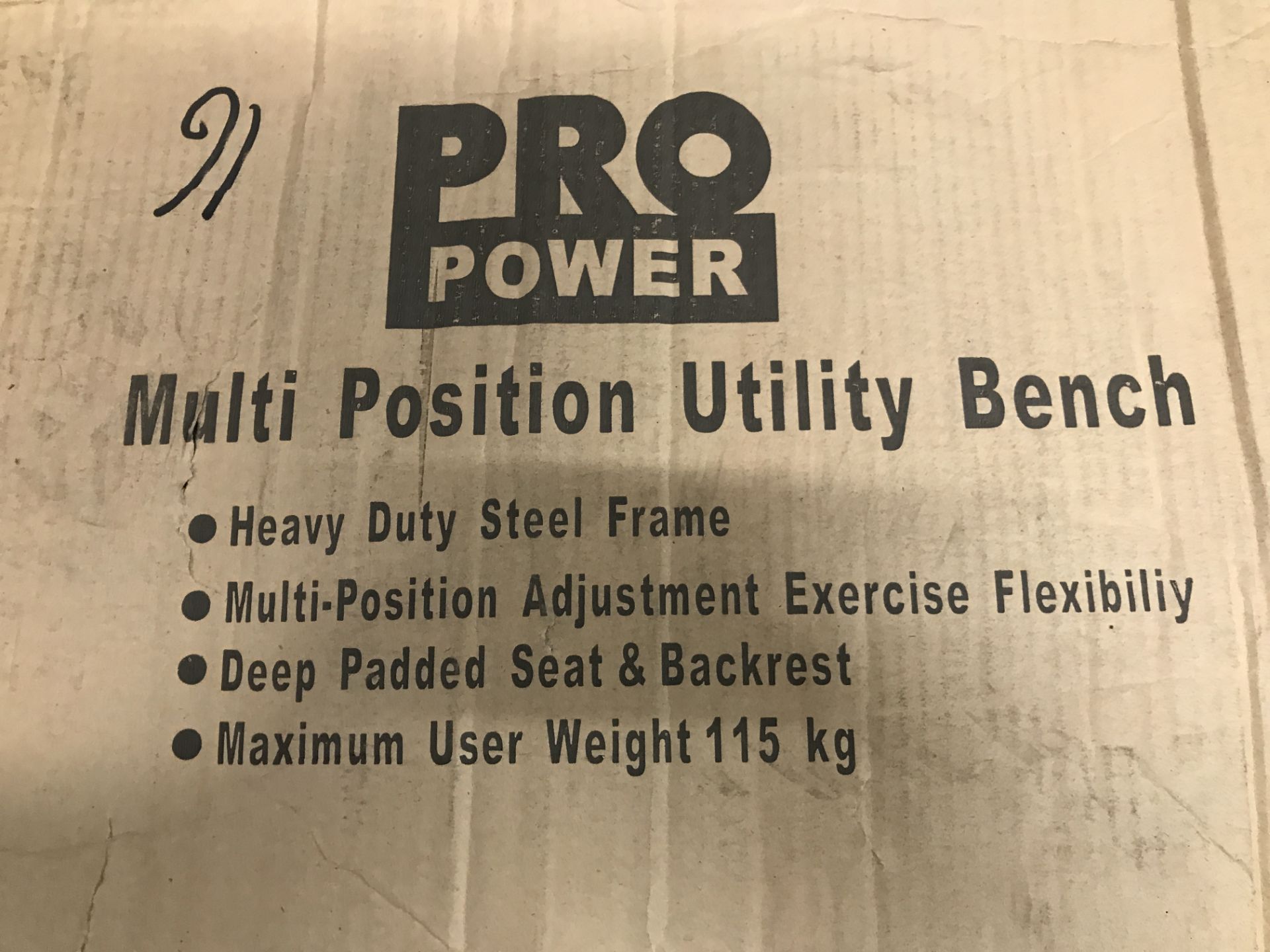 4 Sports General multi position utility bench individually boxed Returns - Image 2 of 2