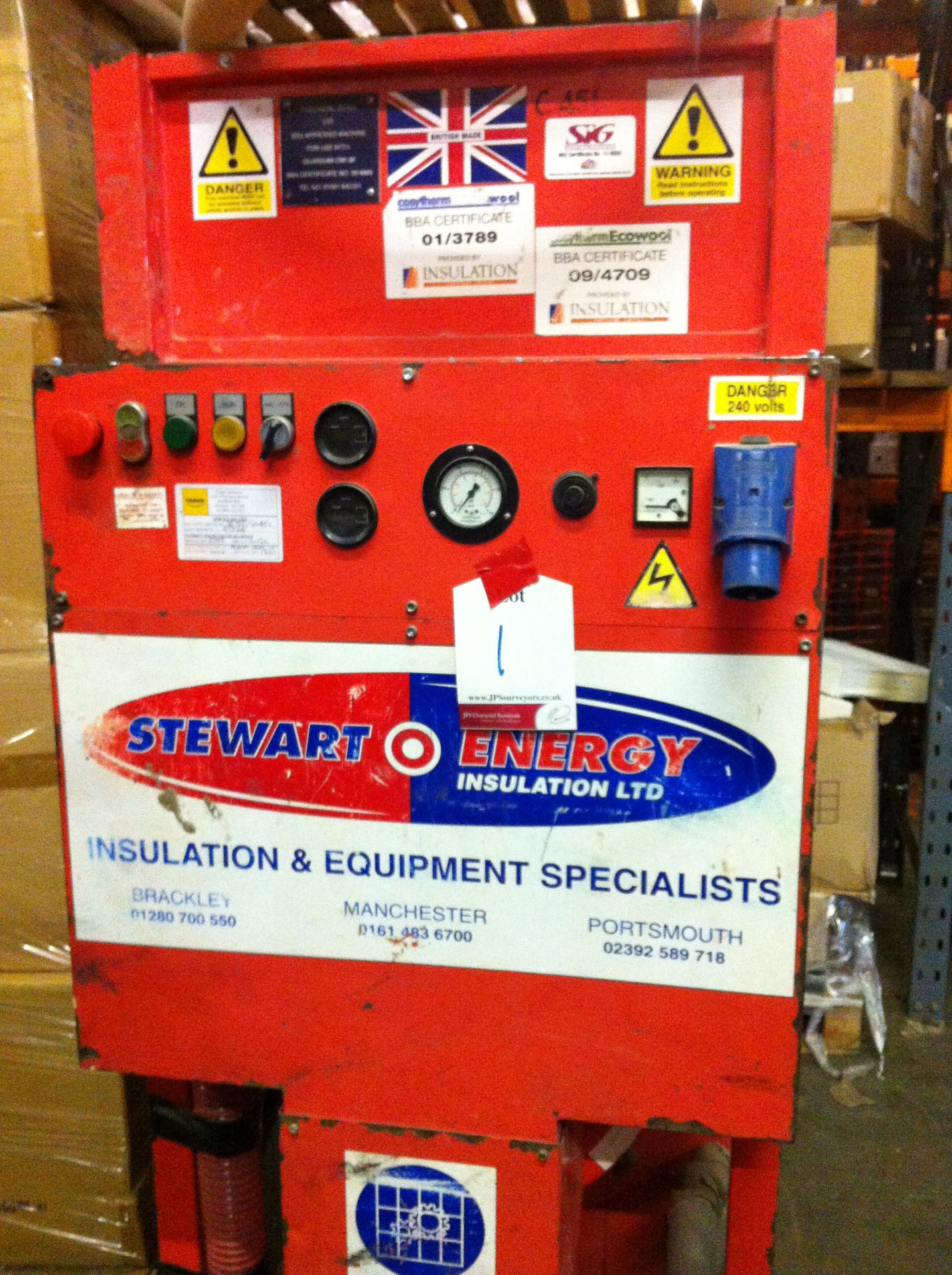 Stewart Energy Fibermaster 500 Insulation Machine
