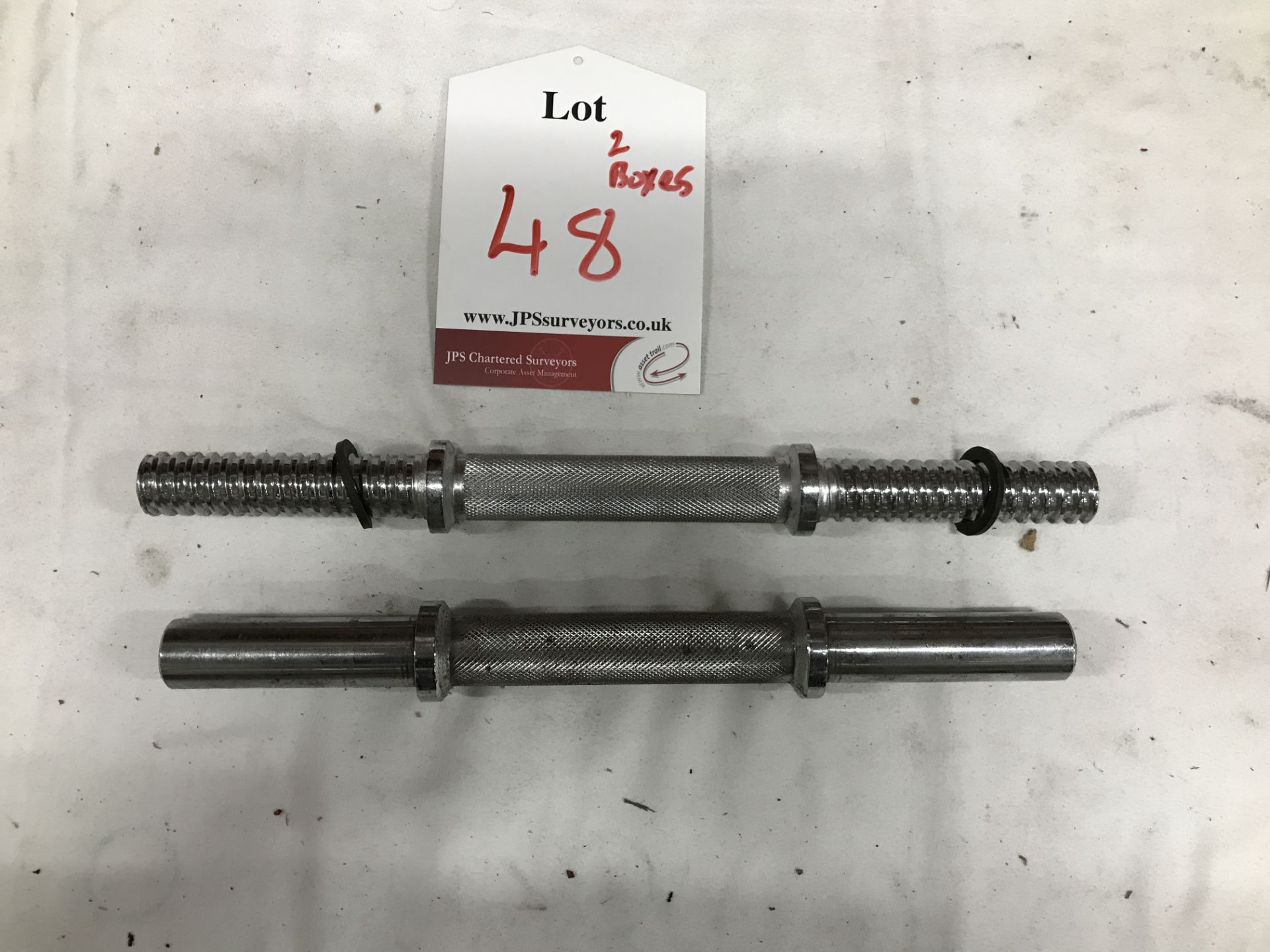 Large Quantity of Spink Lock Steel Dumbell Bars - 2 Boxes