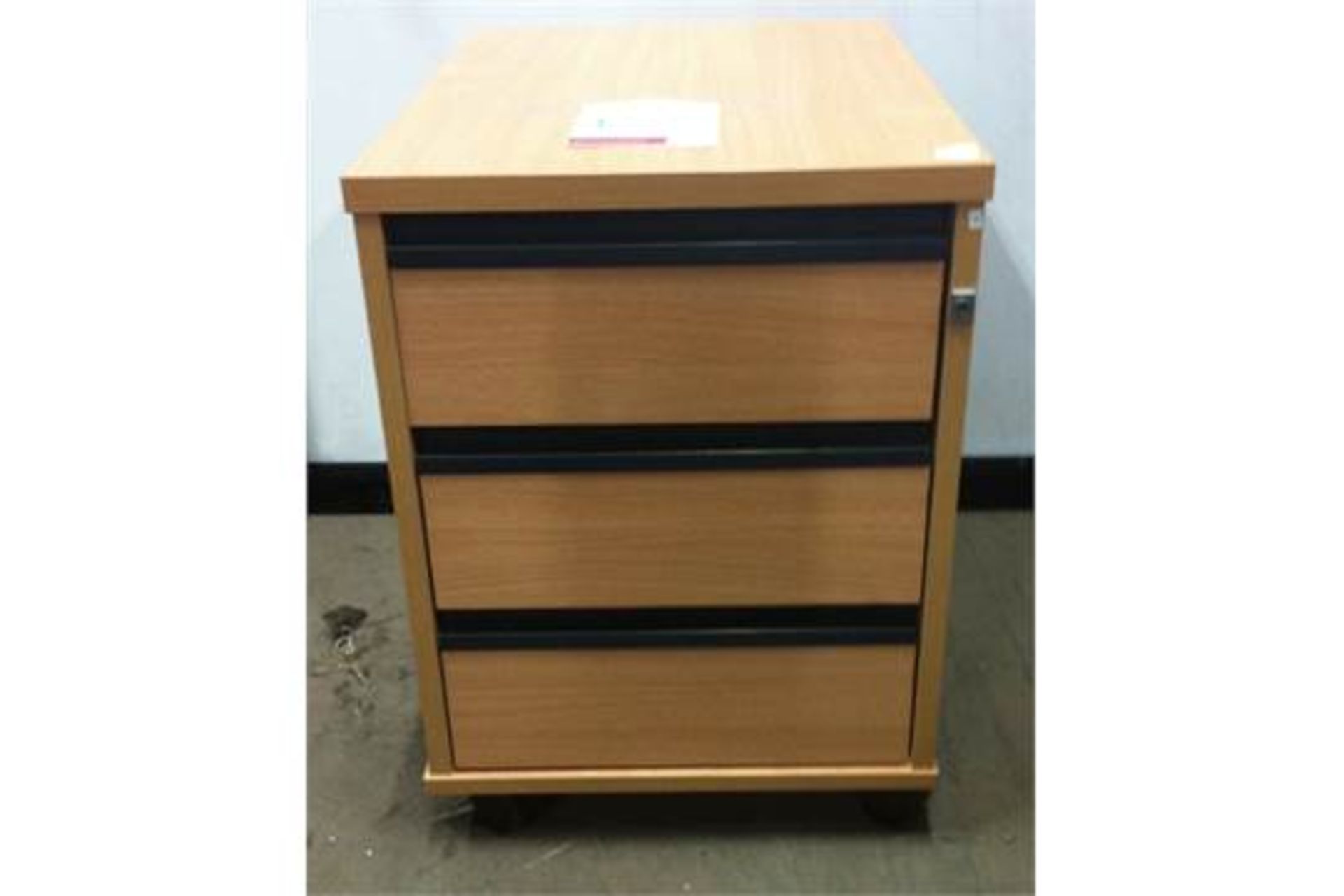 3 Drawer Wooden Filing Cabinet