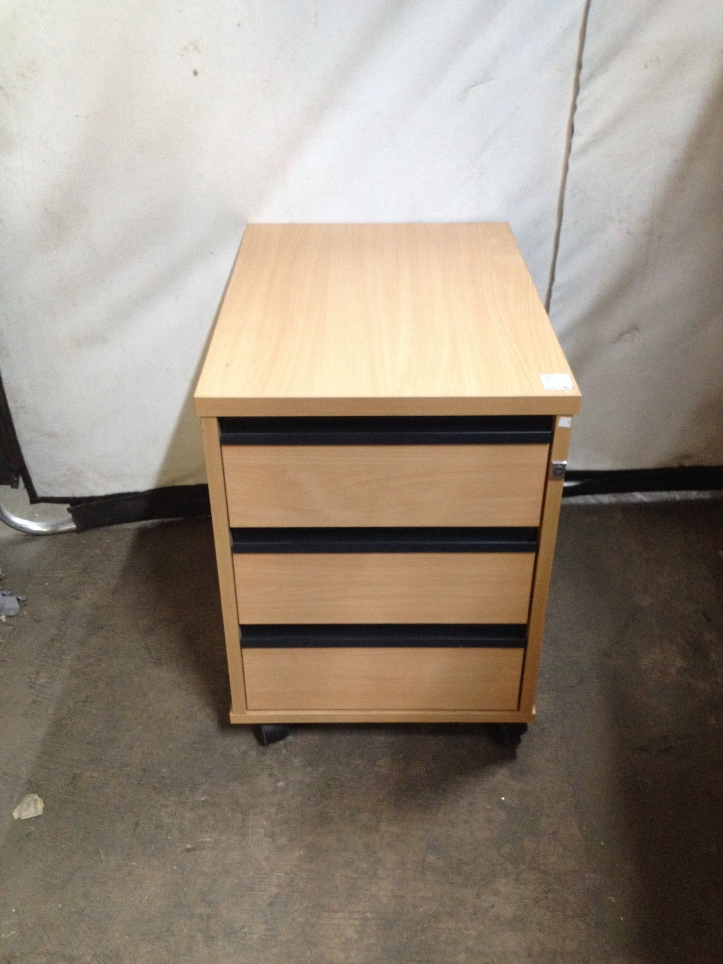 3 Drawer Wooden Filing Cabinet