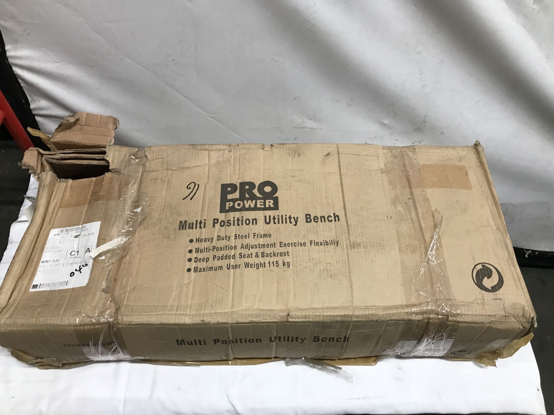 4 Sports General multi position utility bench individually boxed Returns